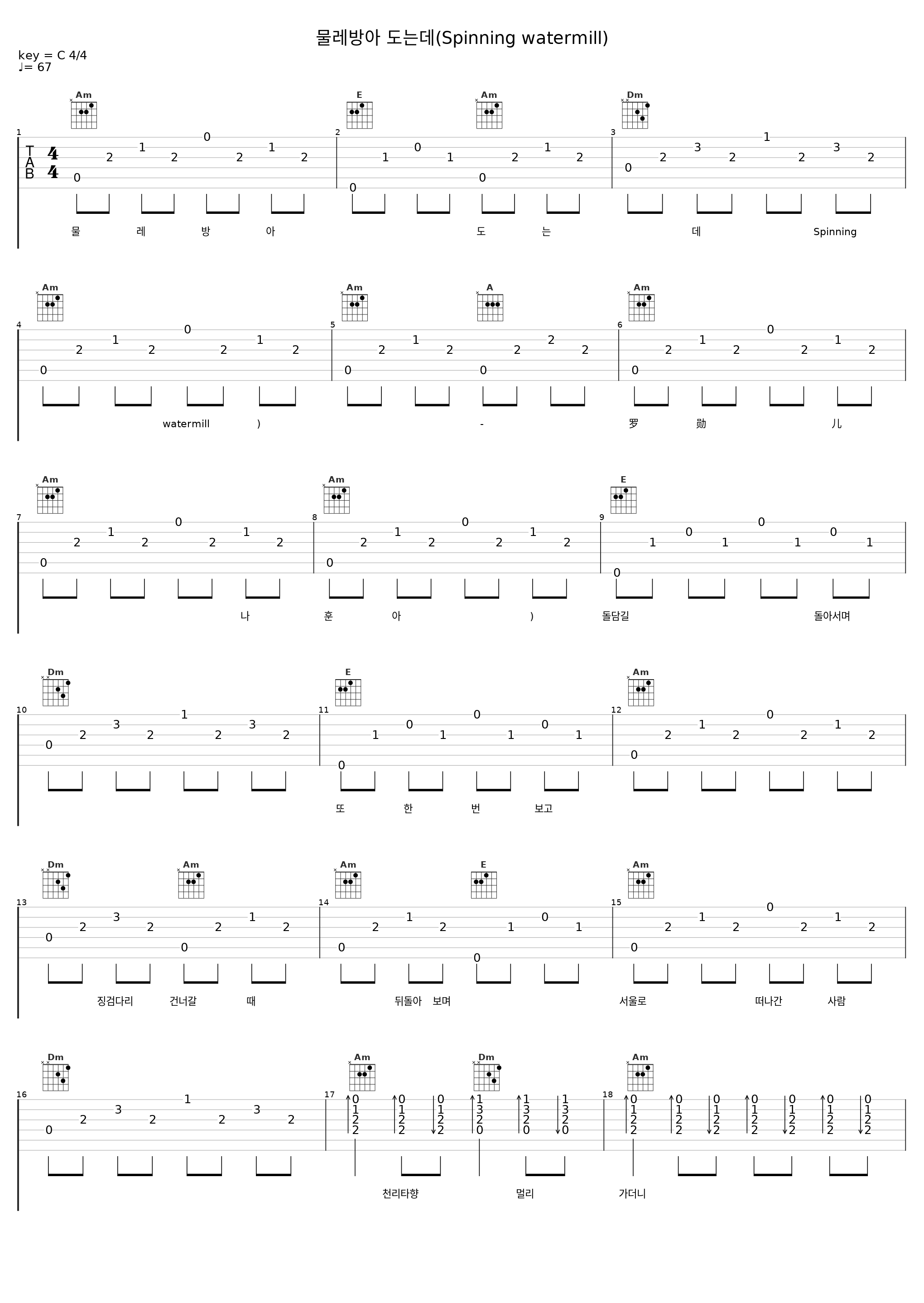 물레방아 도는데(Spinning watermill)_罗勋儿_1