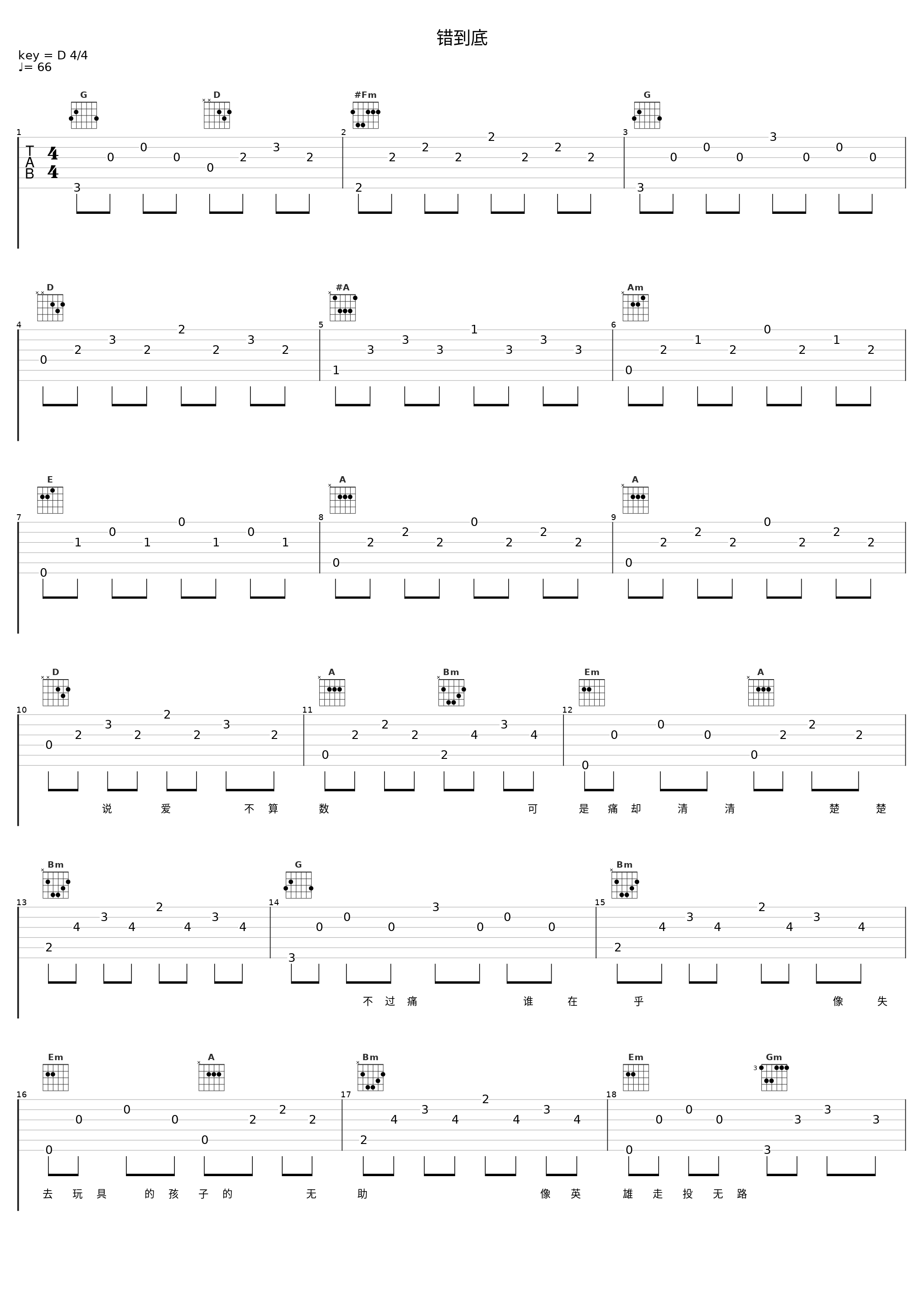 错到底_沙宝亮_1