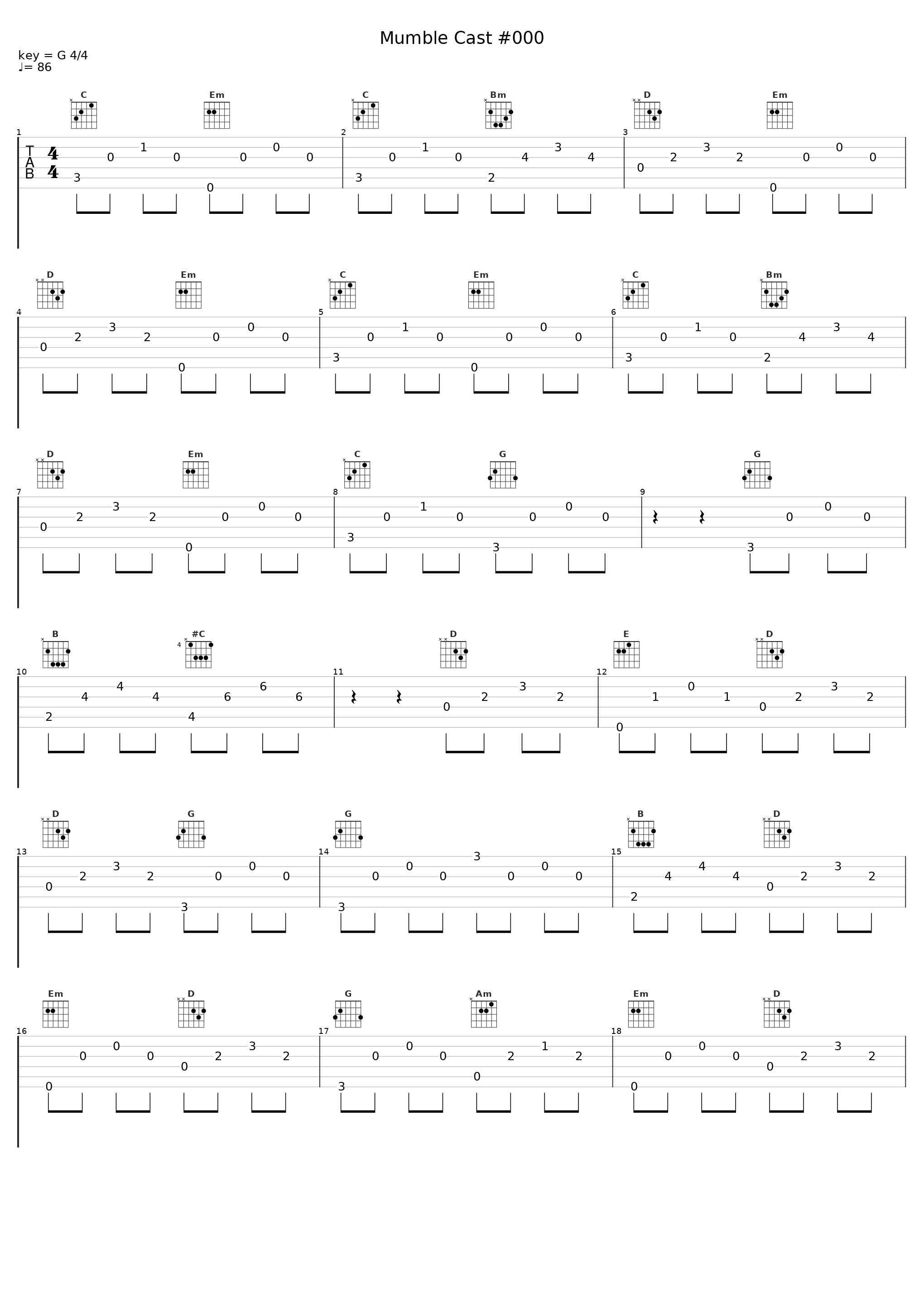 Mumble Cast #000_Nulbarich_1