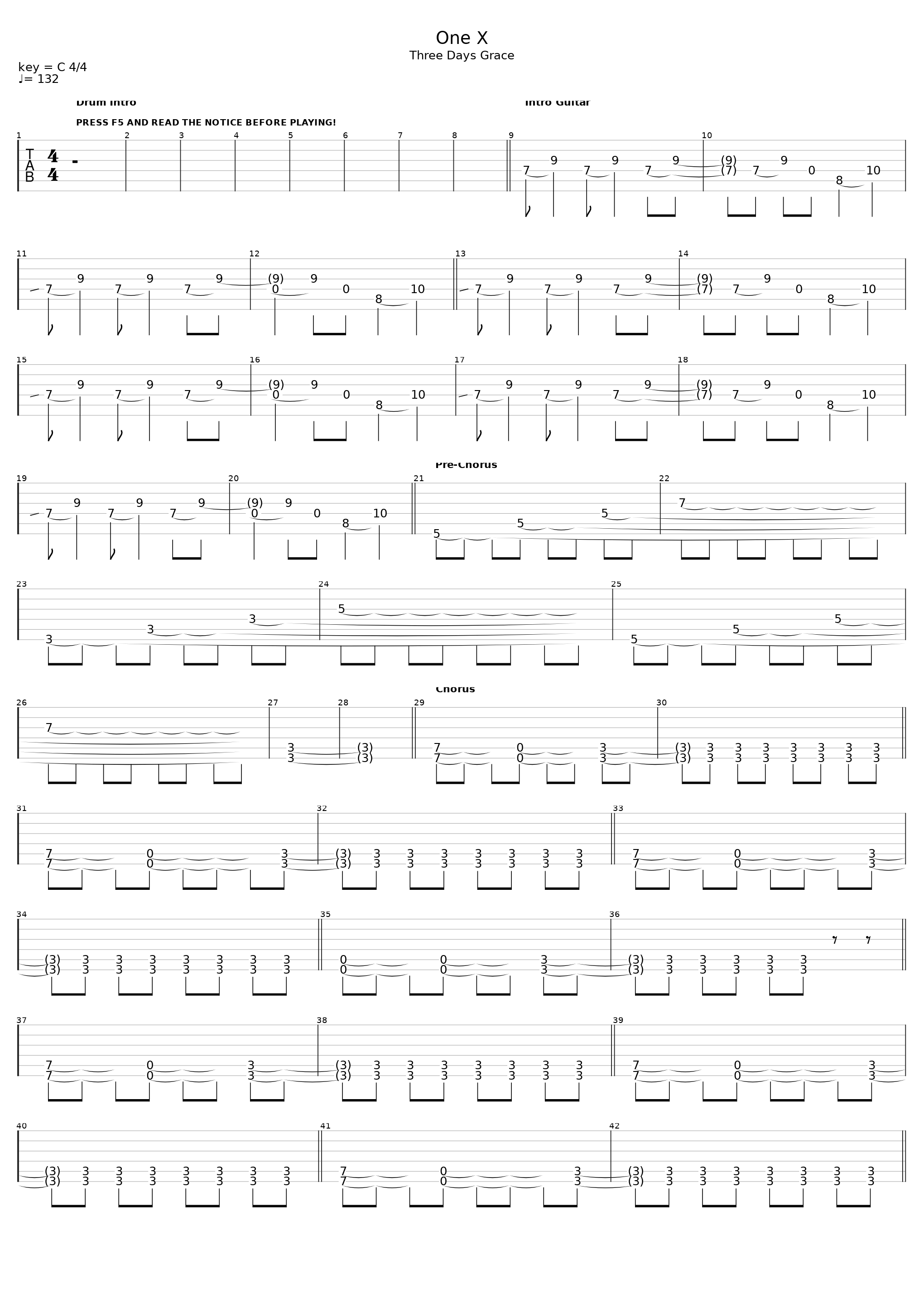 One-X (2)_Three Days Grace_1