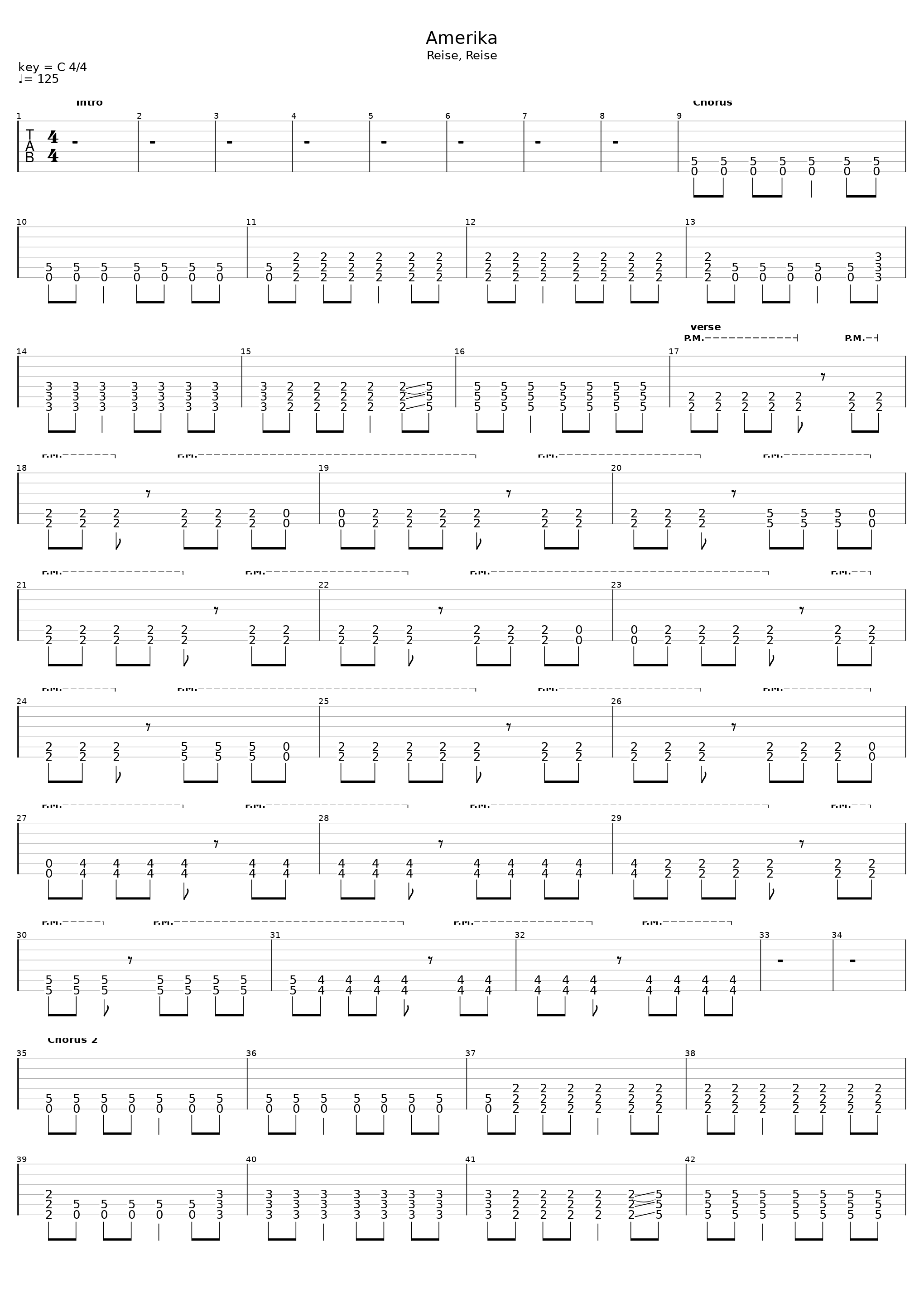 Amerika (5.str bass)_Rammstein_1