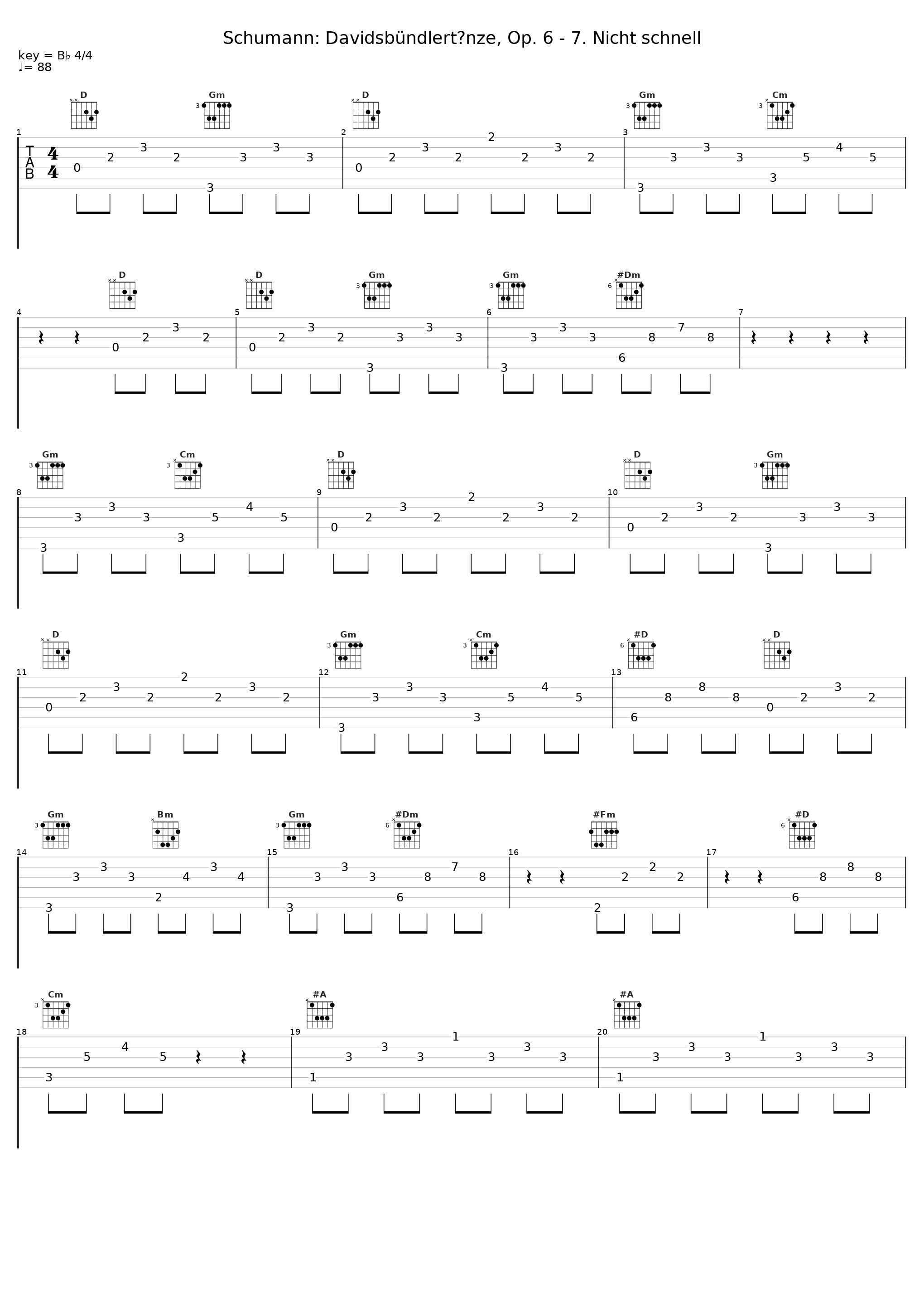 Schumann: Davidsbündlertänze, Op. 6 - 7. Nicht schnell_內田光子_1