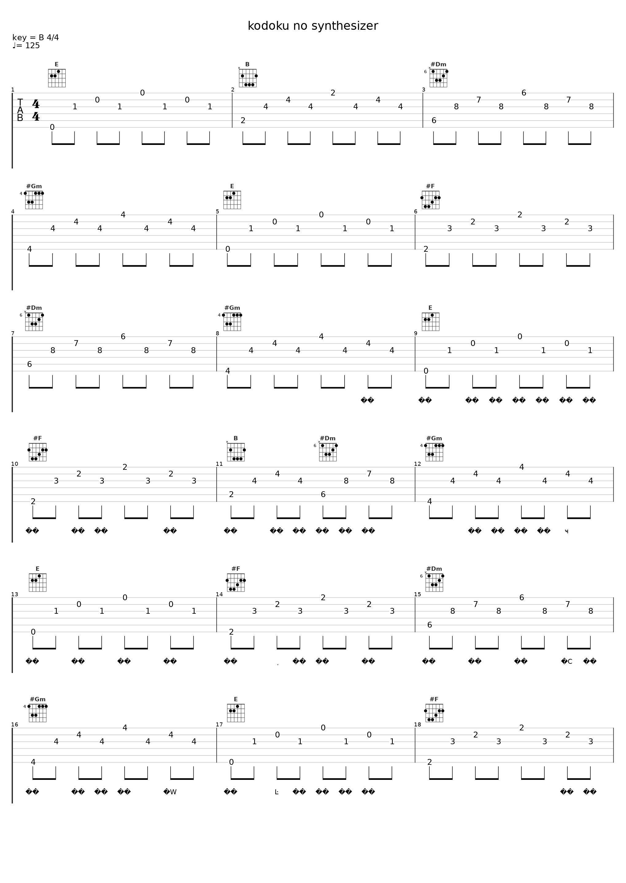 kodoku no synthesizer_Base Ball Bear_1