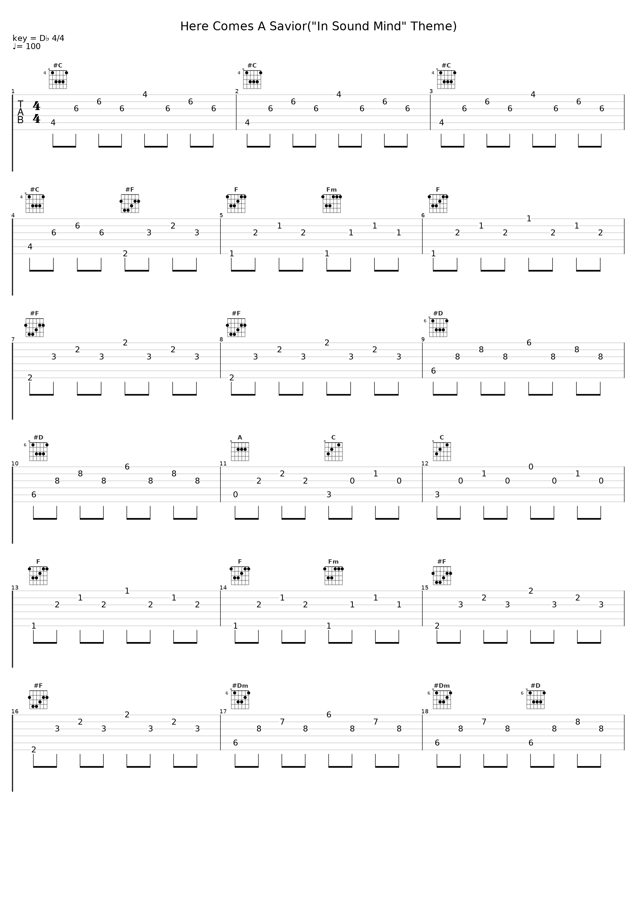 Here Comes A Savior("In Sound Mind" Theme)_The Living Tombstone_1