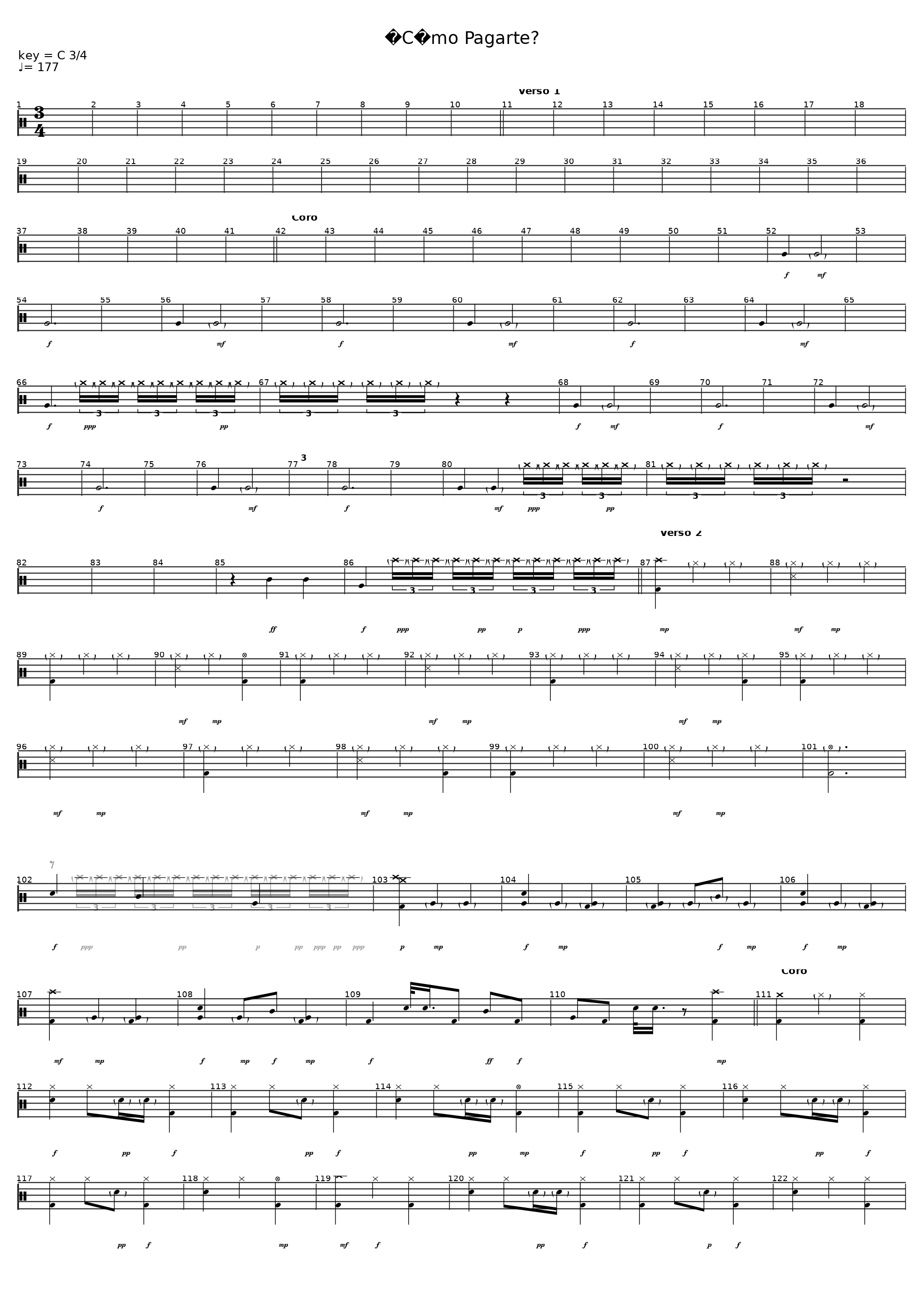 ¿Cómo Pagarte? (Drums)_Carlos Rivera_1