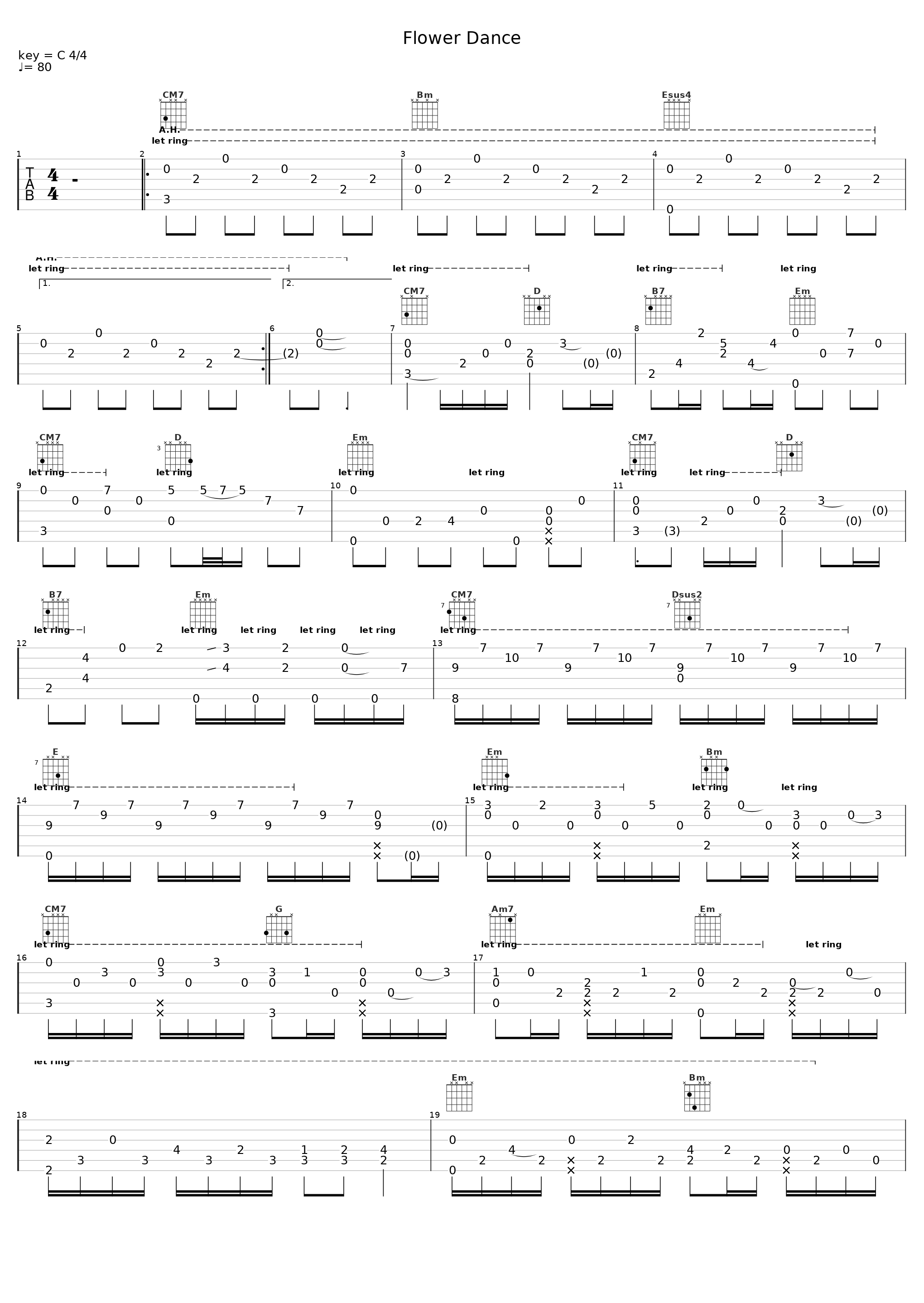 Flower Dance_Fingerstyle_1