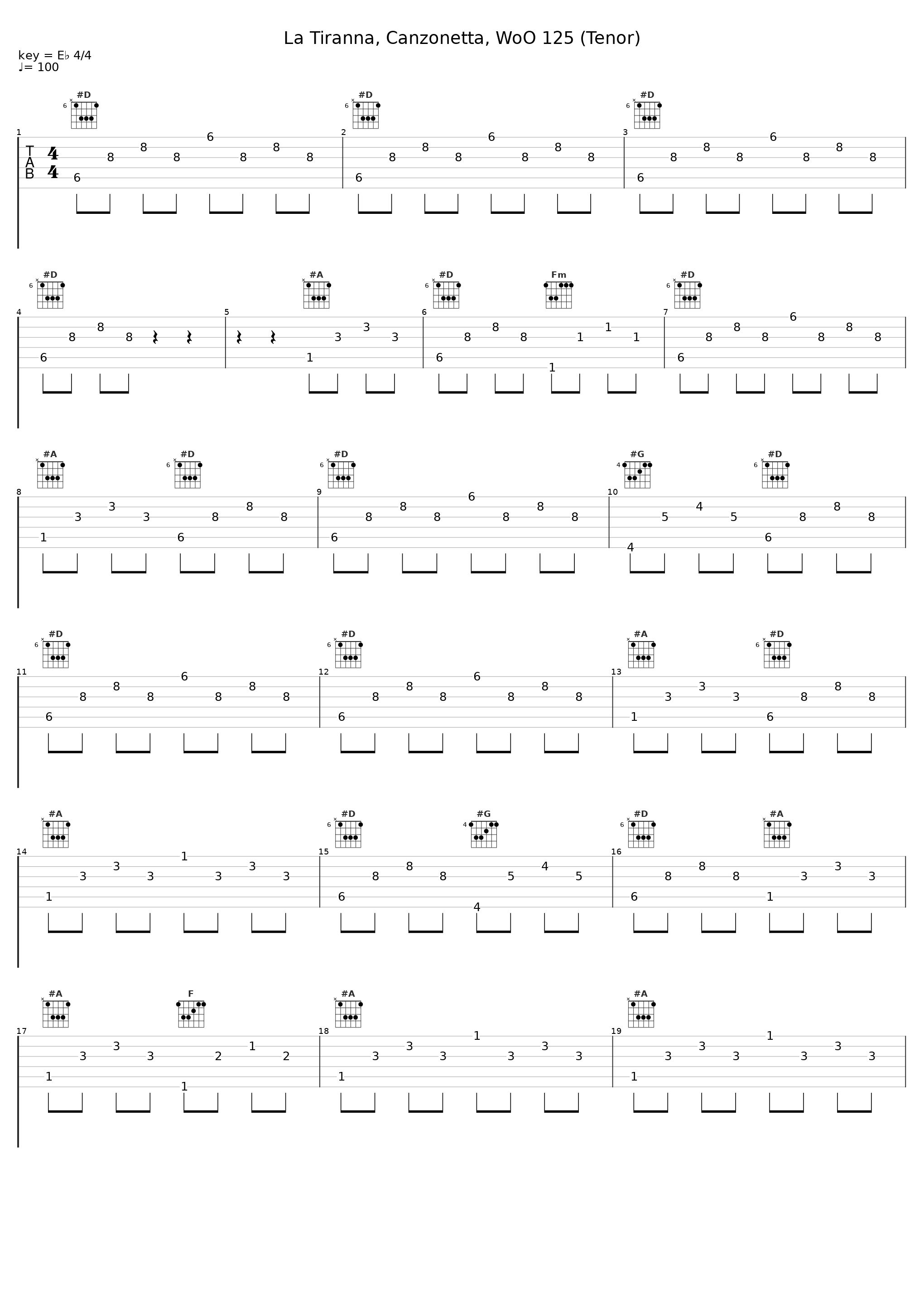 La Tiranna, Canzonetta, WoO 125 (Tenor)_Peter Schreier,Walter Olbertz_1