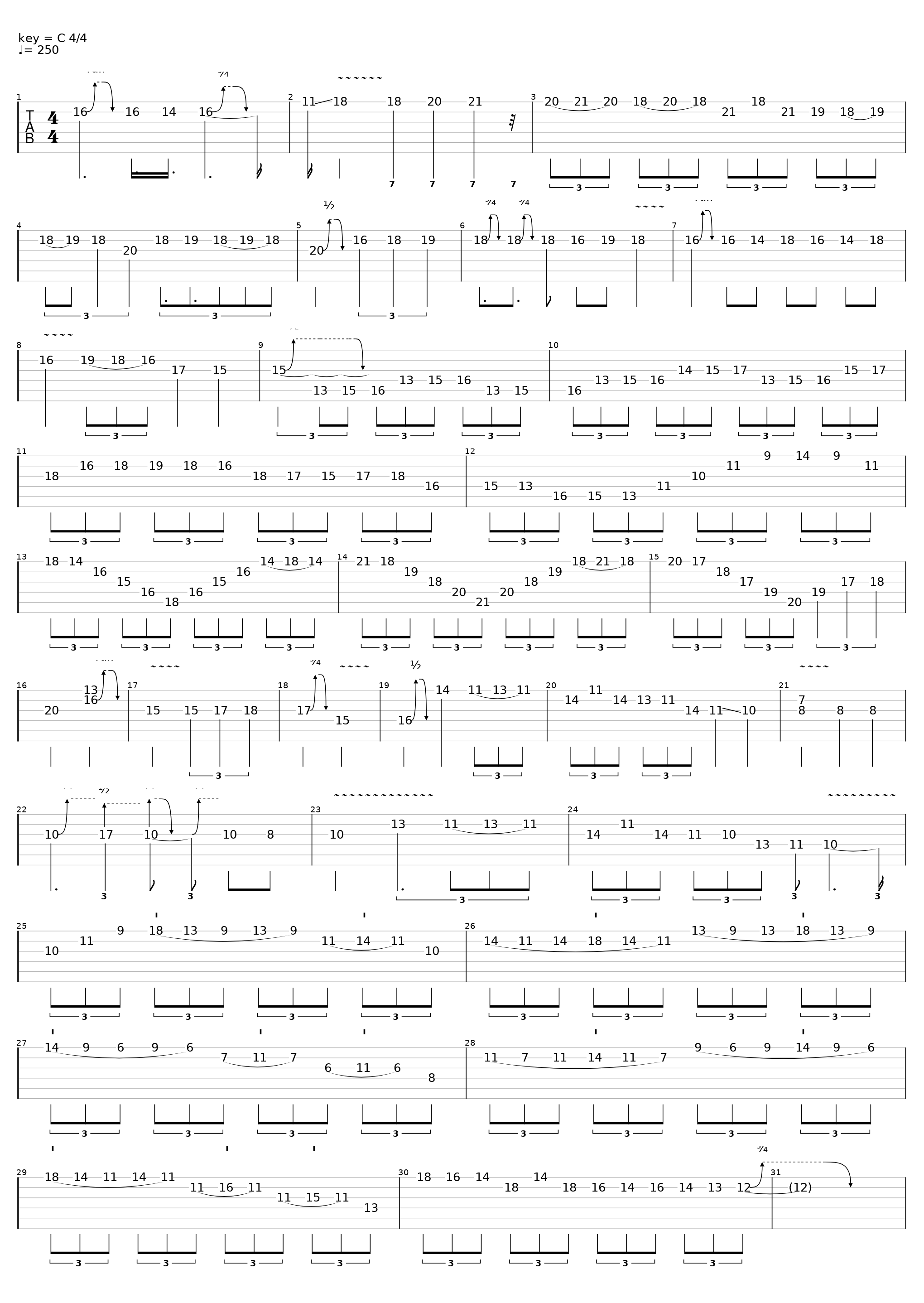 Le Serment de Tsion solo (D standard))_First Fragment_1