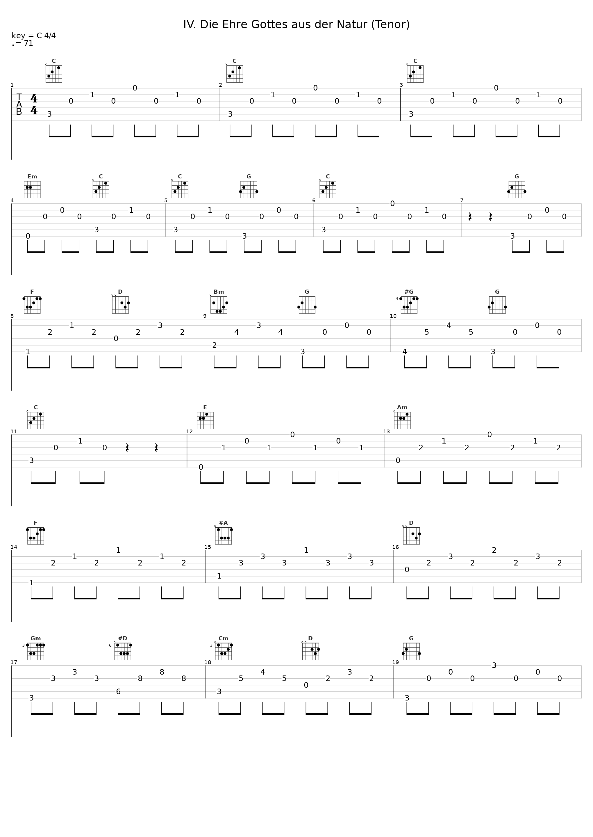 IV. Die Ehre Gottes aus der Natur (Tenor)_Peter Schreier,Walter Olbertz_1