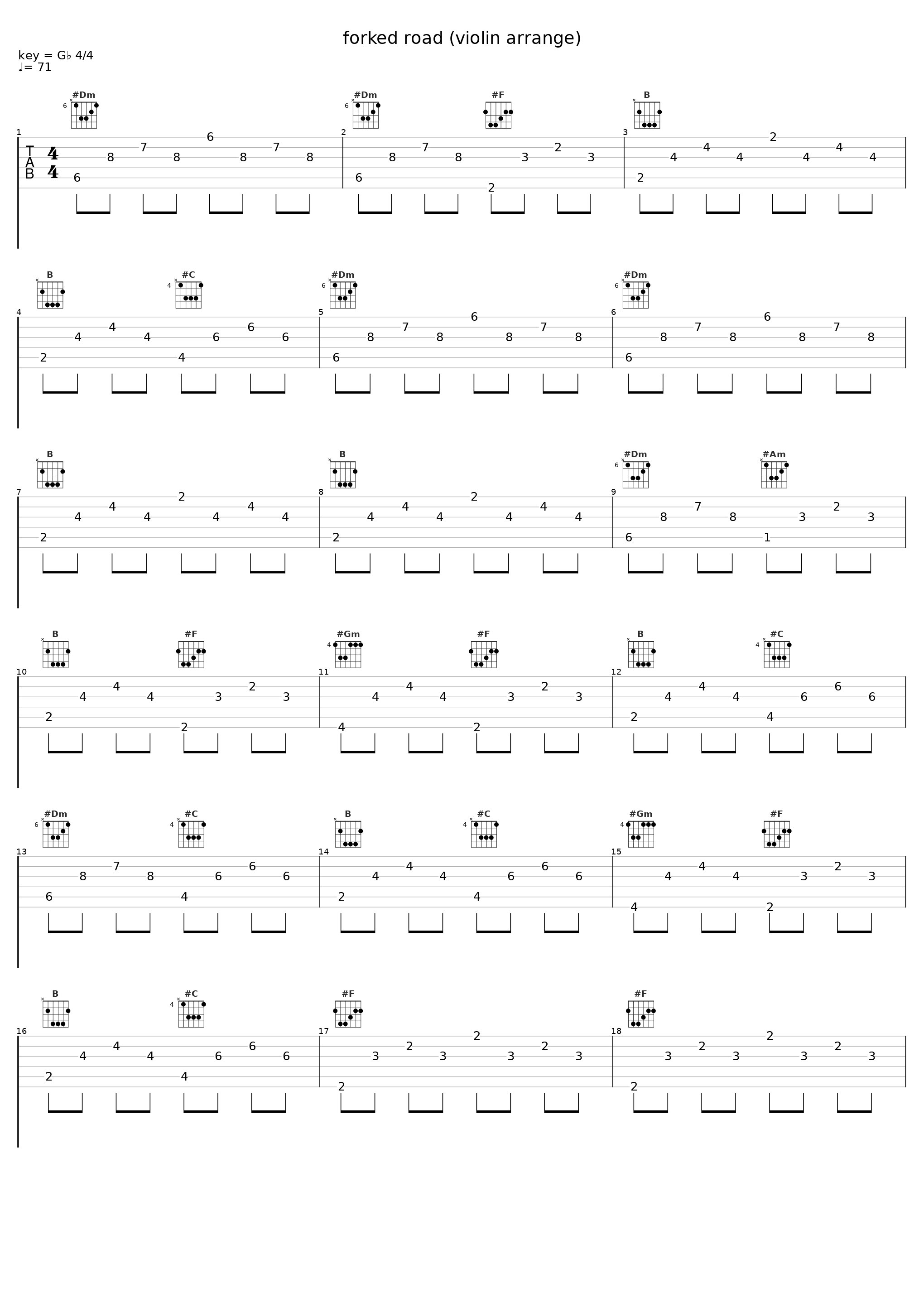 forked road (violin arrange)_MANYO_1