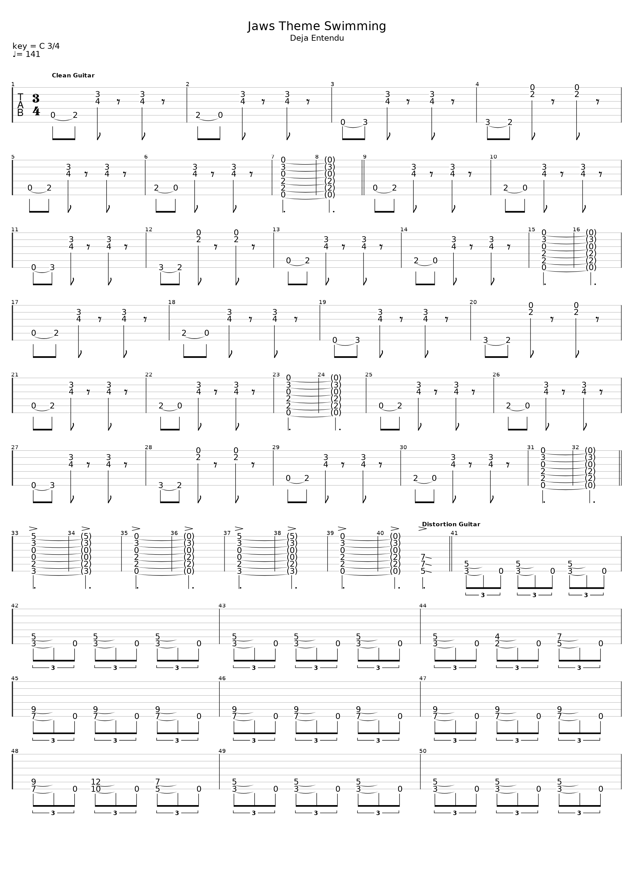 Jaws Theme Swimming_Brand New_1