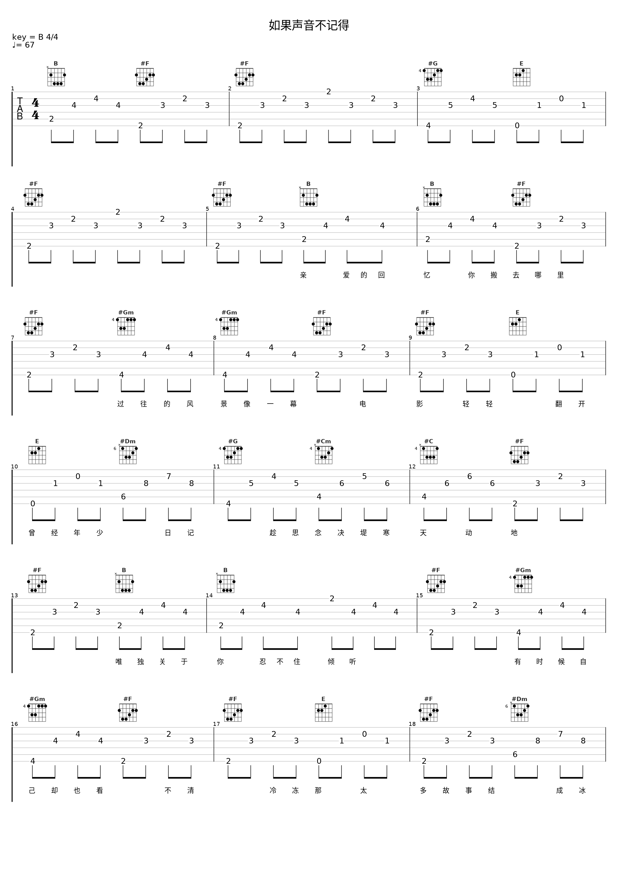 如果声音不记得_慕斯の小乖_1