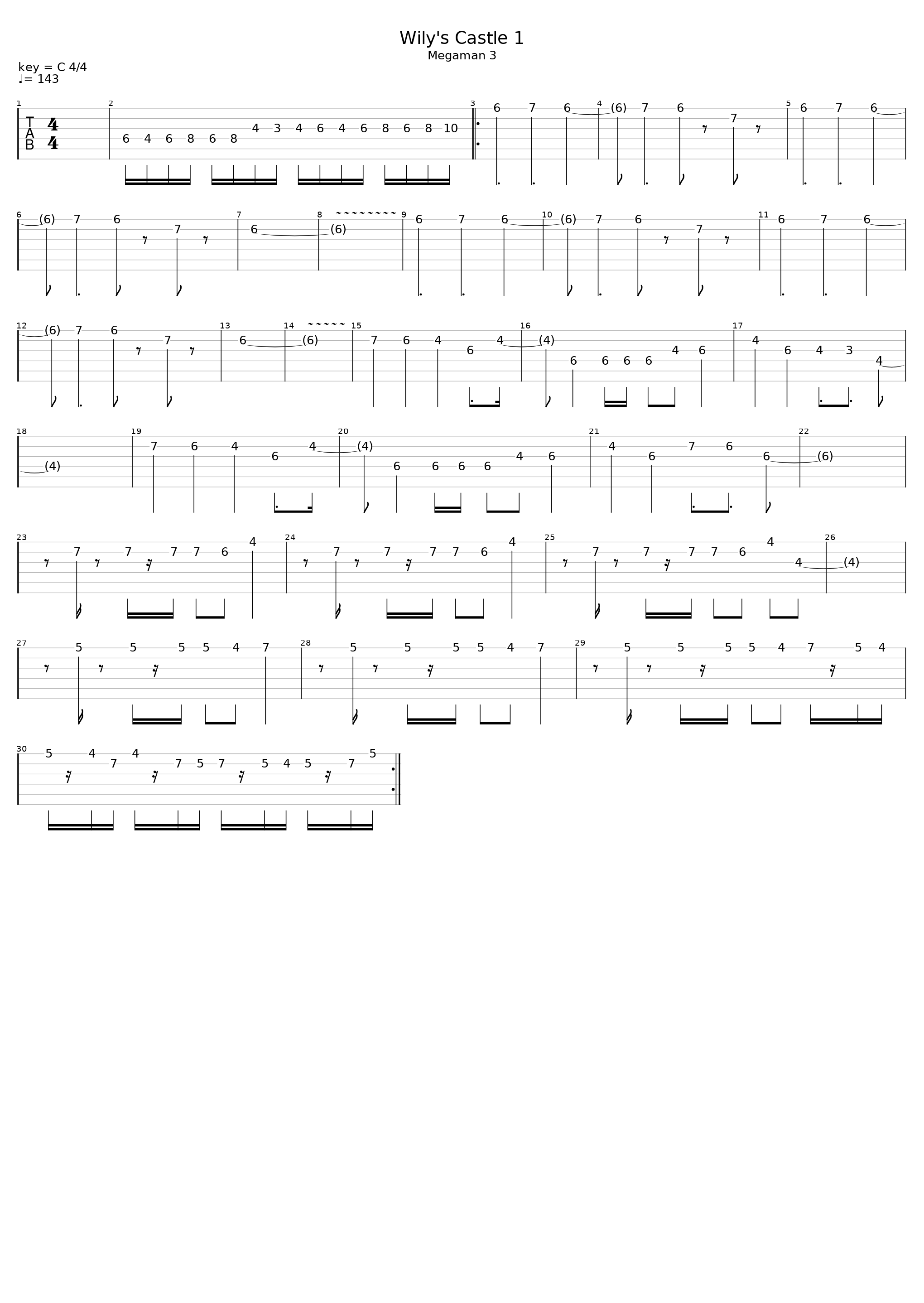 Wilys Castle 1_Megaman 3_1