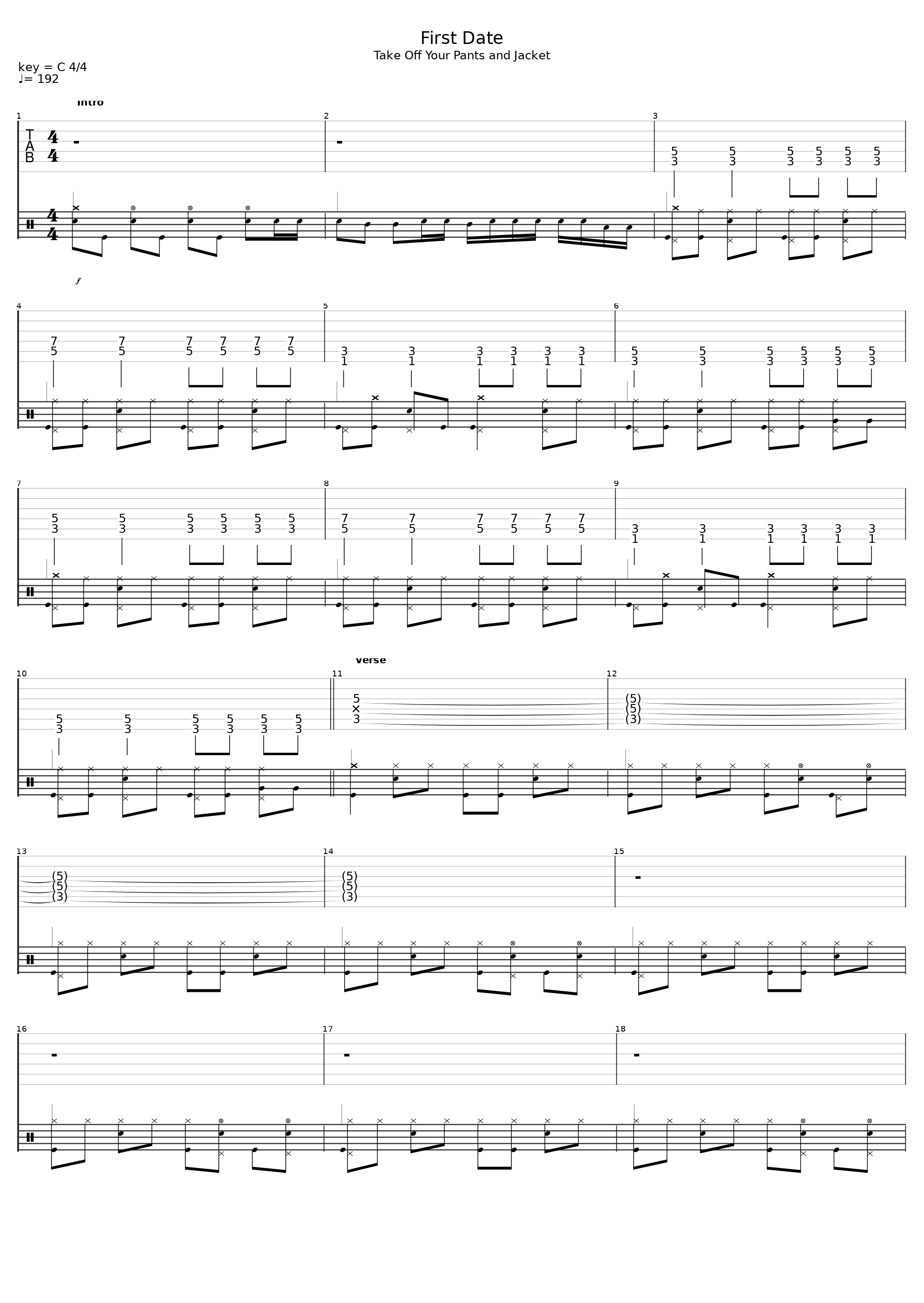 First Date (Drums)_B-182_1
