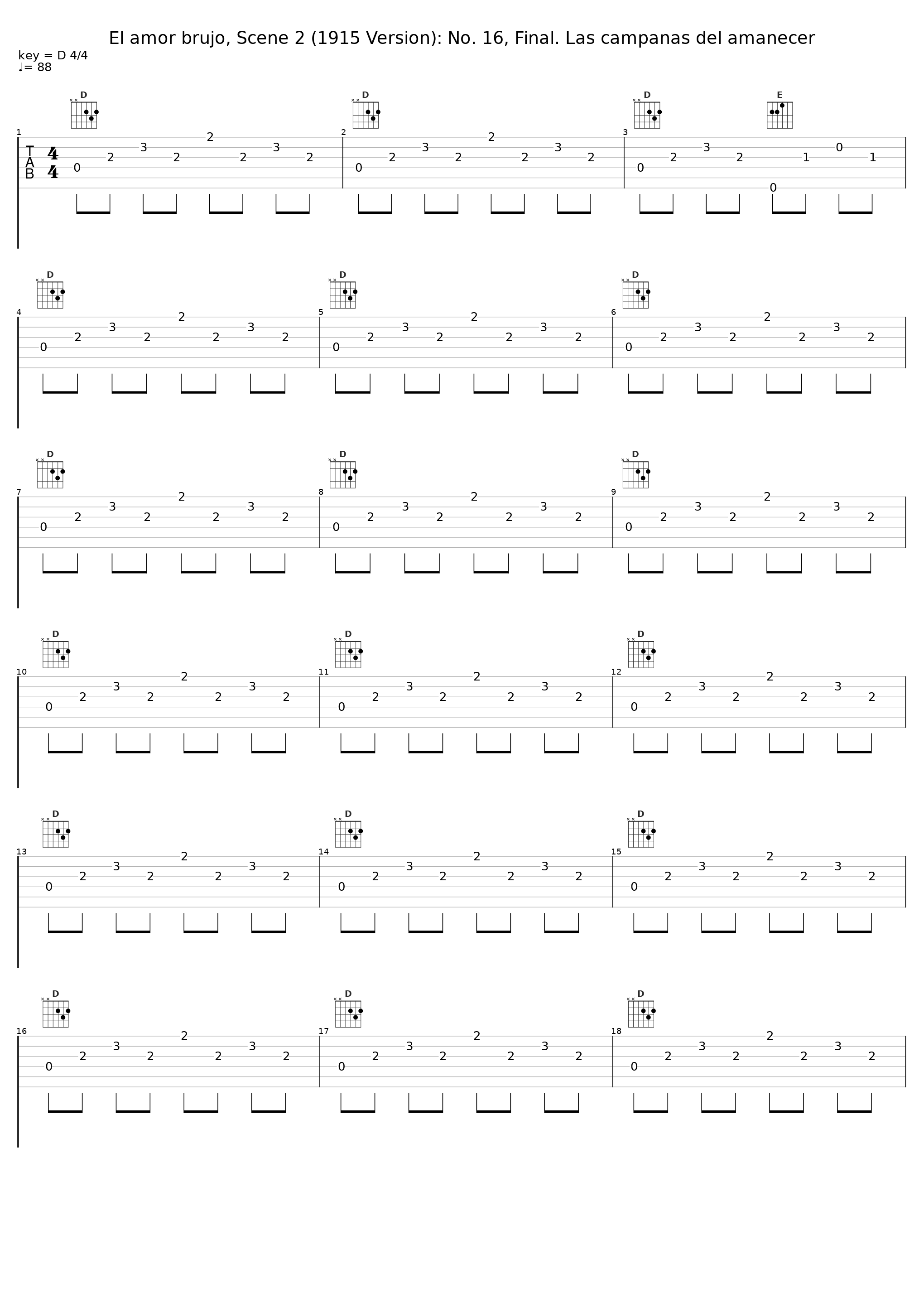 El amor brujo, Scene 2 (1915 Version): No. 16, Final. Las campanas del amanecer_Maria Toledo,Bilbao Sinfonietta,Iker Sánchez Silva_1