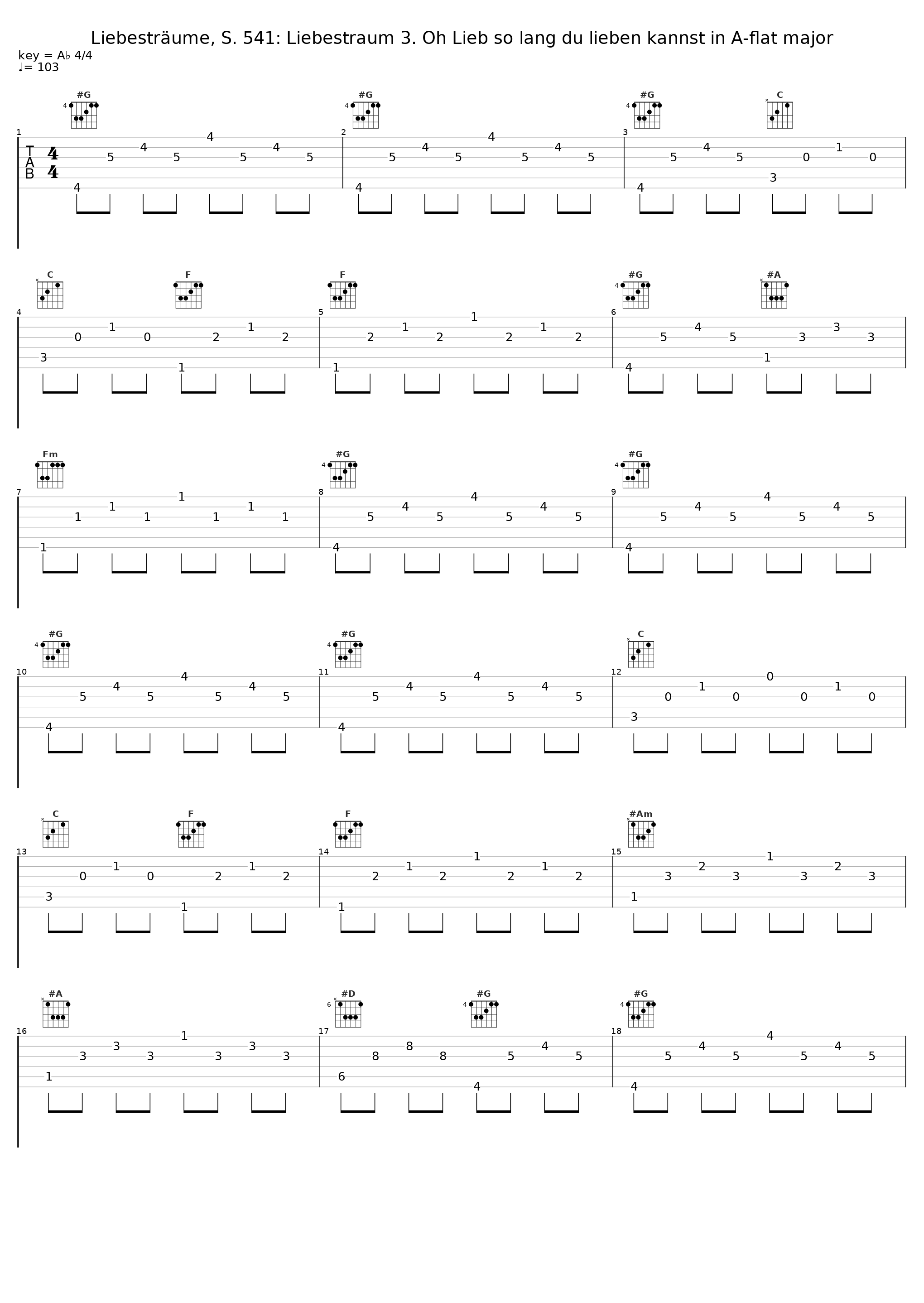 Liebesträume, S. 541: Liebestraum 3. Oh Lieb so lang du lieben kannst in A-flat major_The Synthesizer,Franz Liszt_1