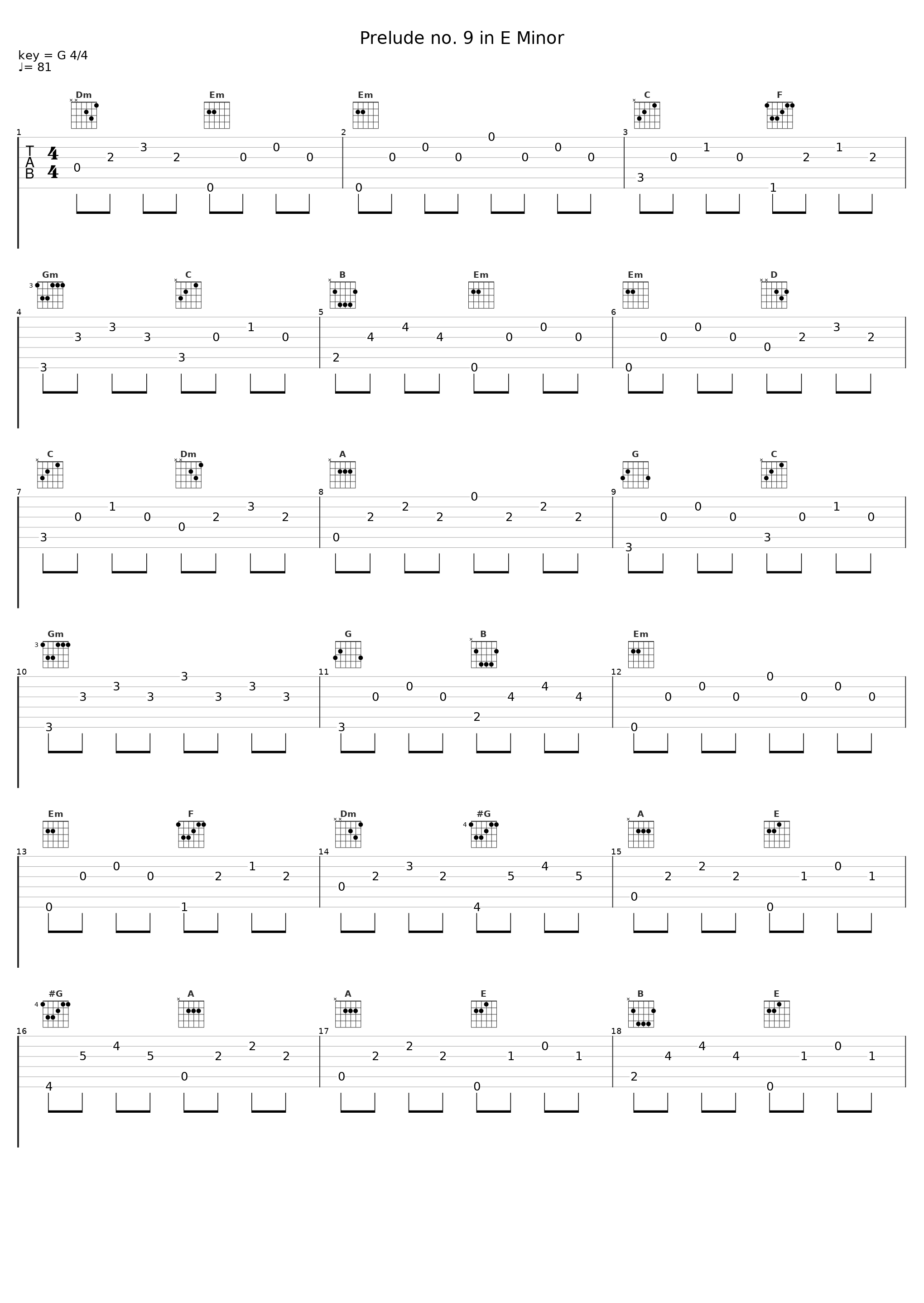 Prelude no. 9 in E Minor_Gabriel Fauré_1