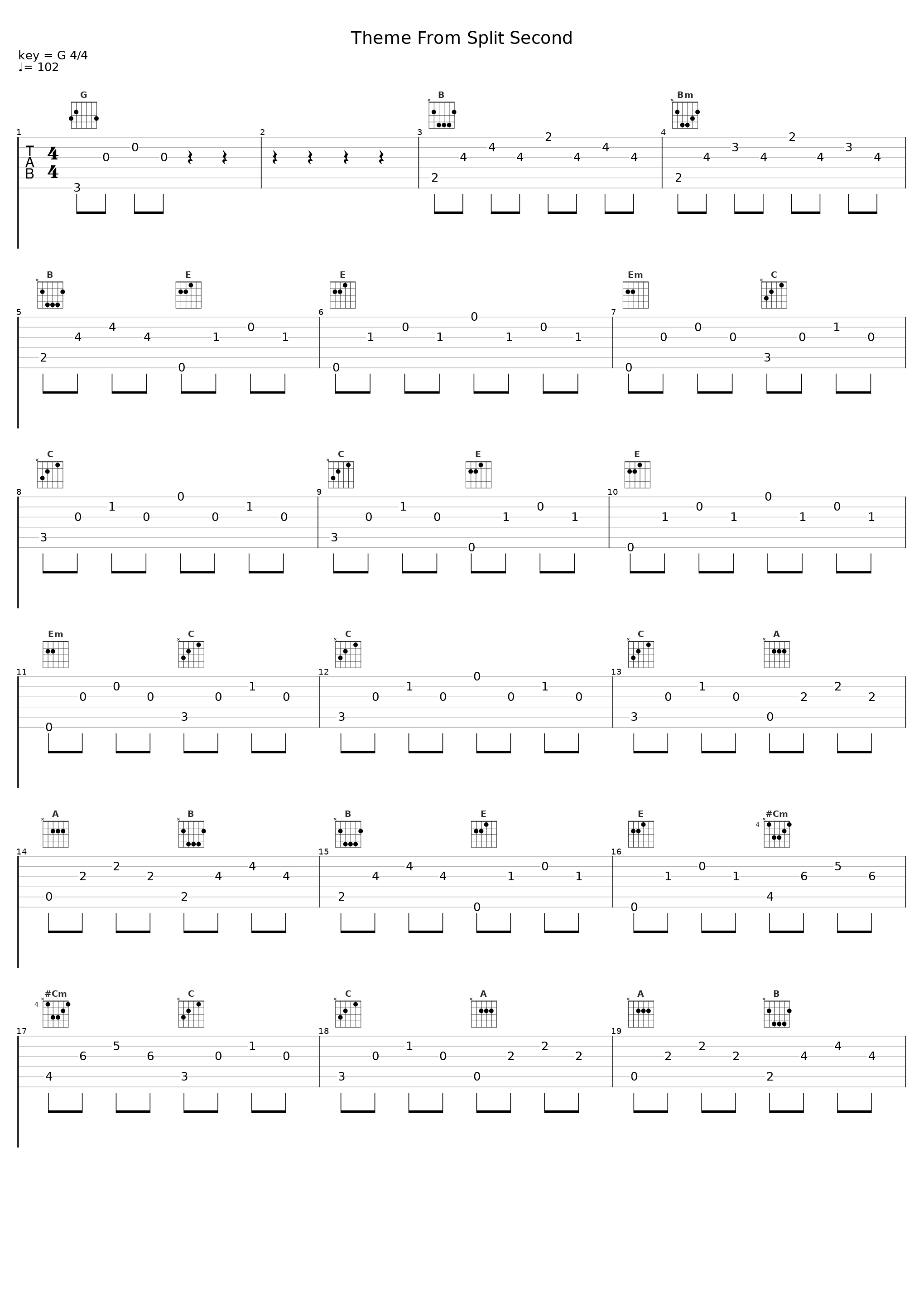 Theme From Split Second_蓝奕邦_1