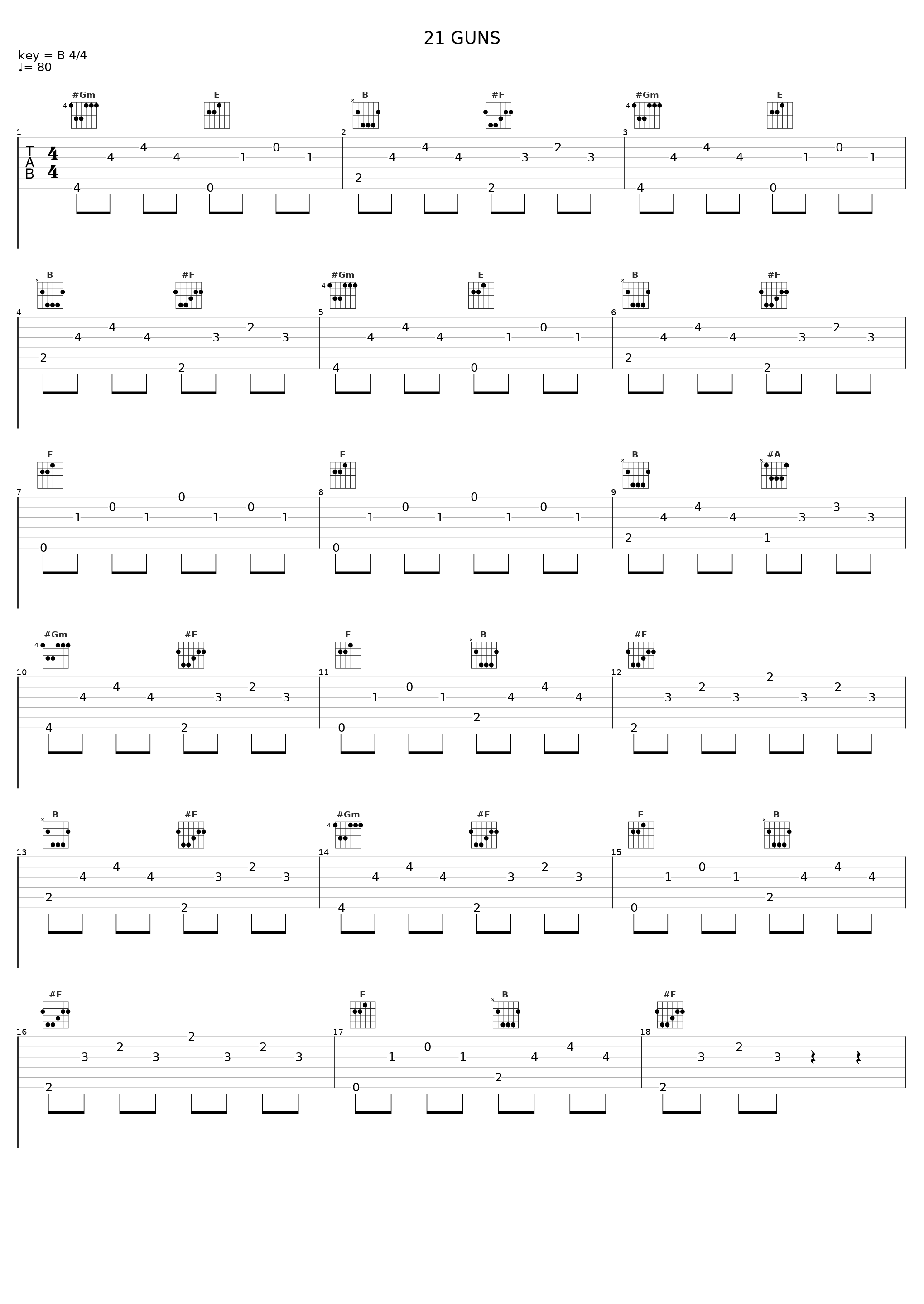 21 GUNS_土豆王国小乐队_1