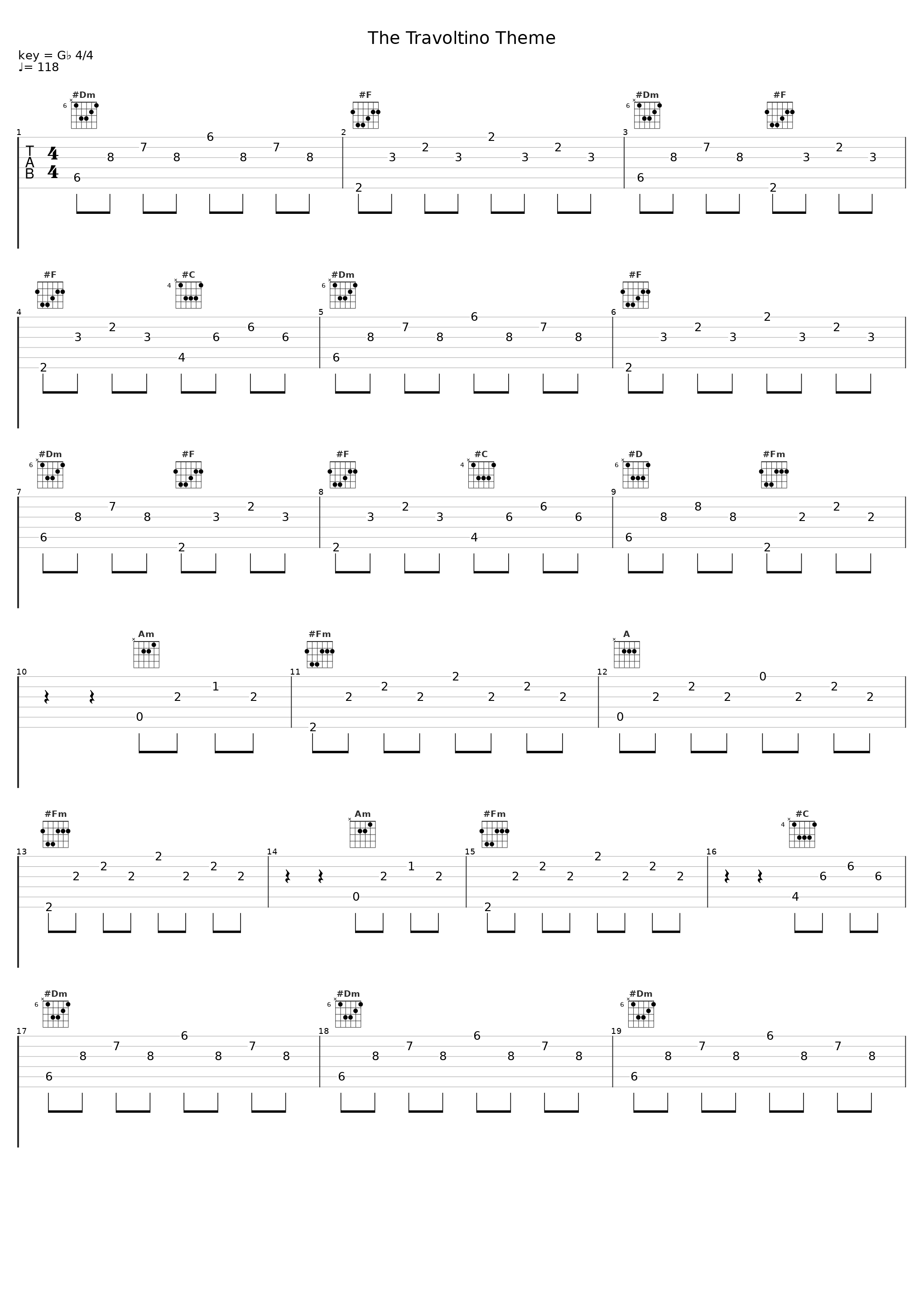 The Travoltino Theme_One-T_1