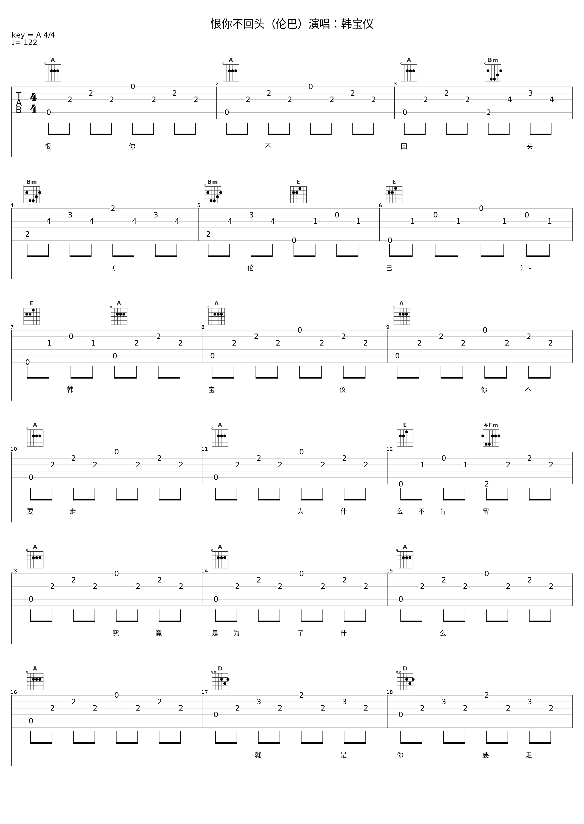 恨你不回头（伦巴）演唱：韩宝仪_韩宝仪_1