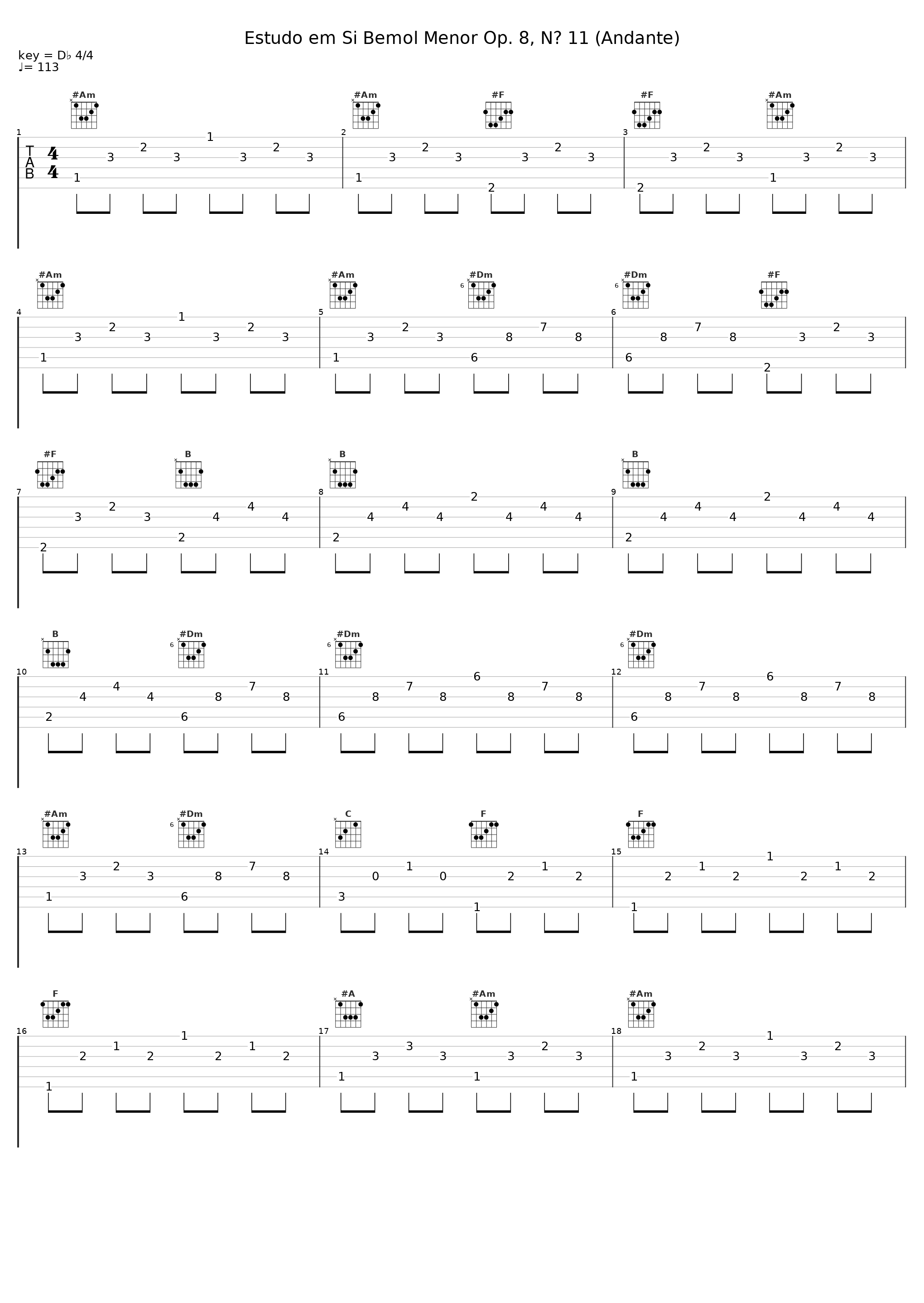 Estudo em Si Bemol Menor Op. 8, Nº 11 (Andante)_Arthur Moreira Lima_1