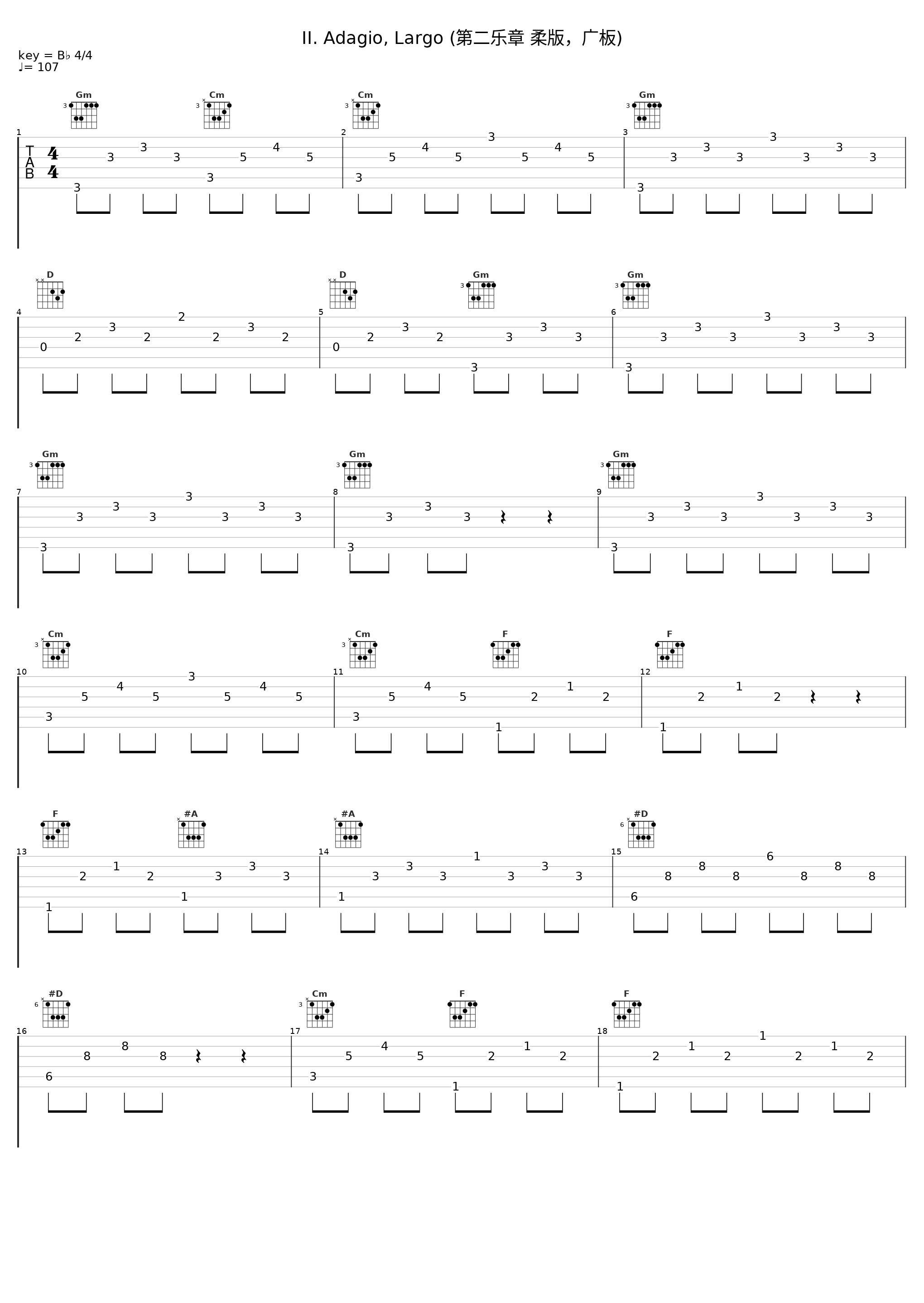 II. Adagio, Largo (第二乐章 柔版，广板)_Sonatori de la Gioiosa Marca_1