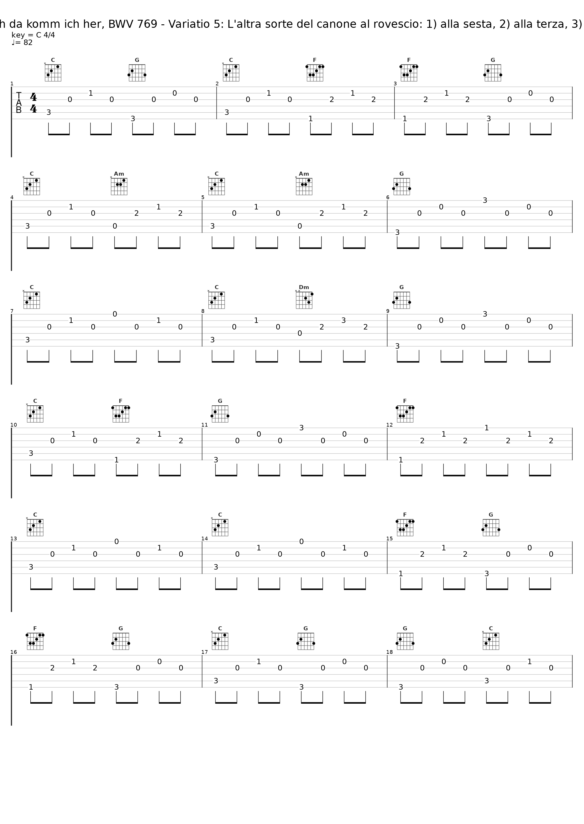 J.S. Bach: Vom Himmel hoch da komm ich her, BWV 769 - Variatio 5: L'altra sorte del canone al rovescio: 1) alla sesta, 2) alla terza, 3) alla seconda e 4) alla nona_Simon Preston_1