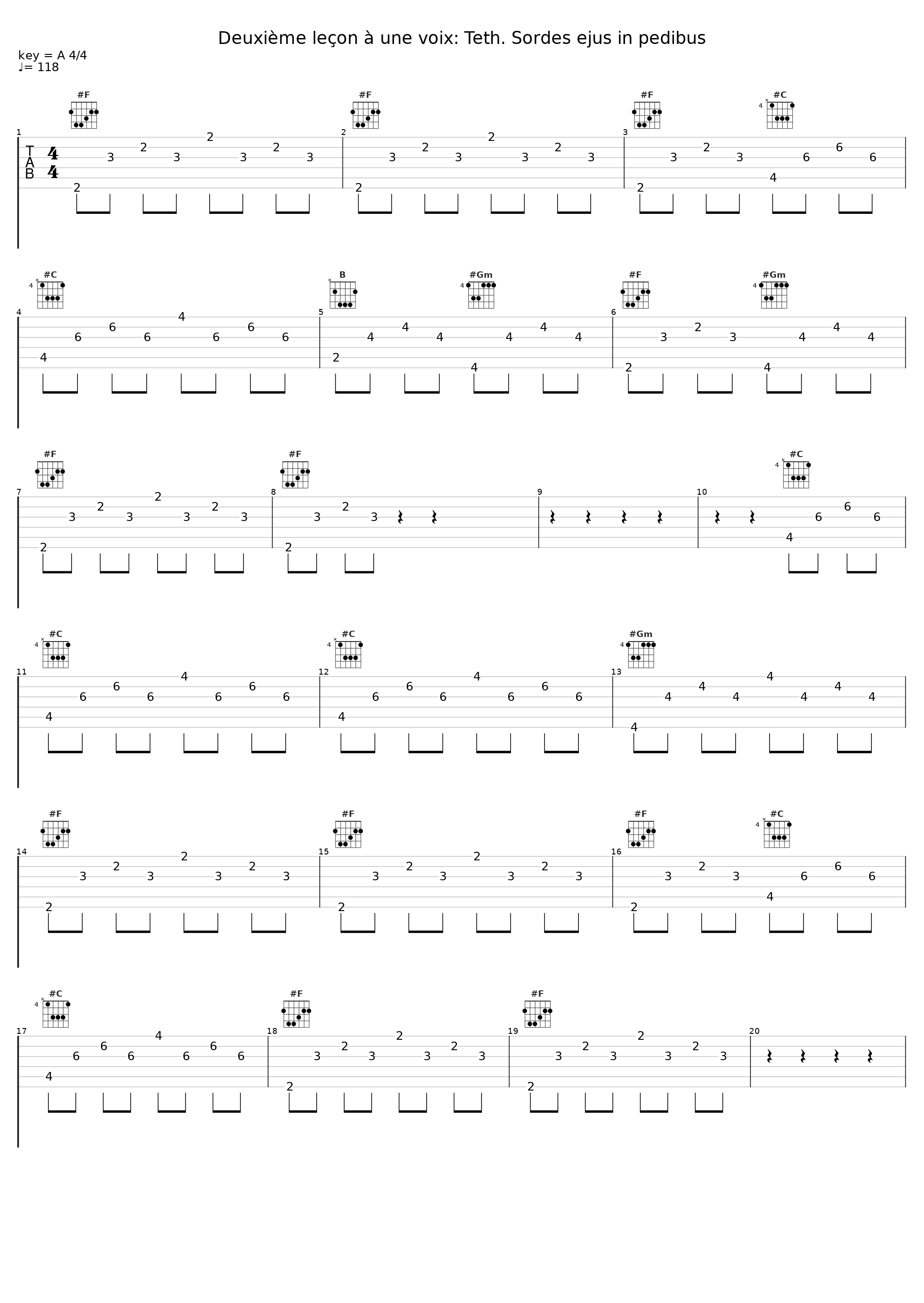 Deuxième leçon à une voix: Teth. Sordes ejus in pedibus_Il seminario Musicale,Francois Couperin_1