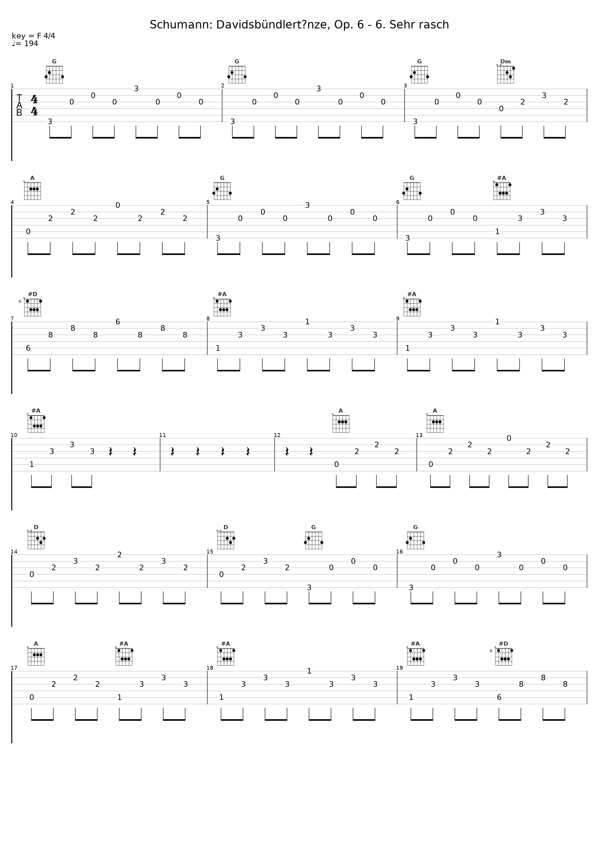 Schumann: Davidsbündlertänze, Op. 6 - 6. Sehr rasch_內田光子_1