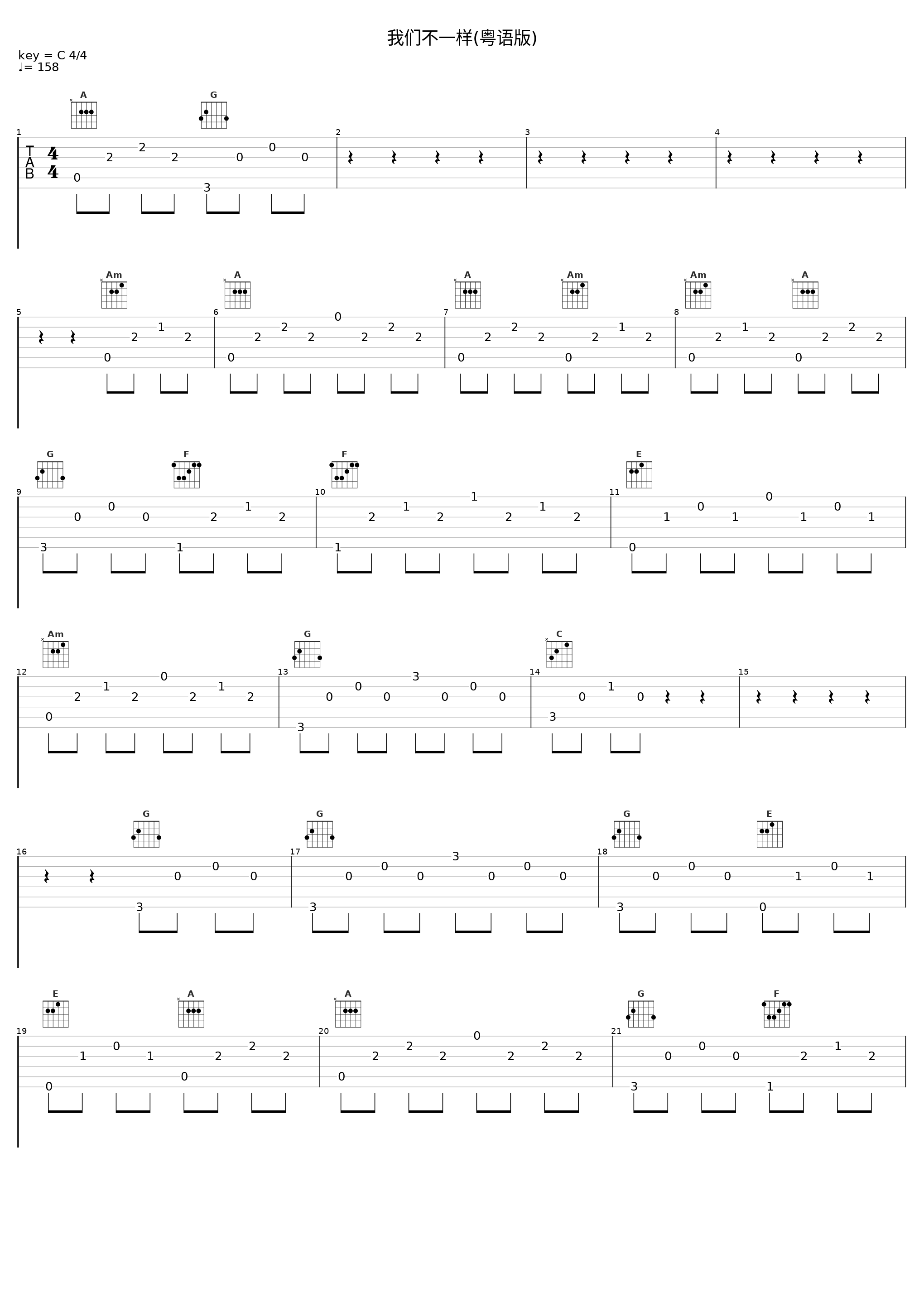 我们不一样(粤语版)_亮声open_1