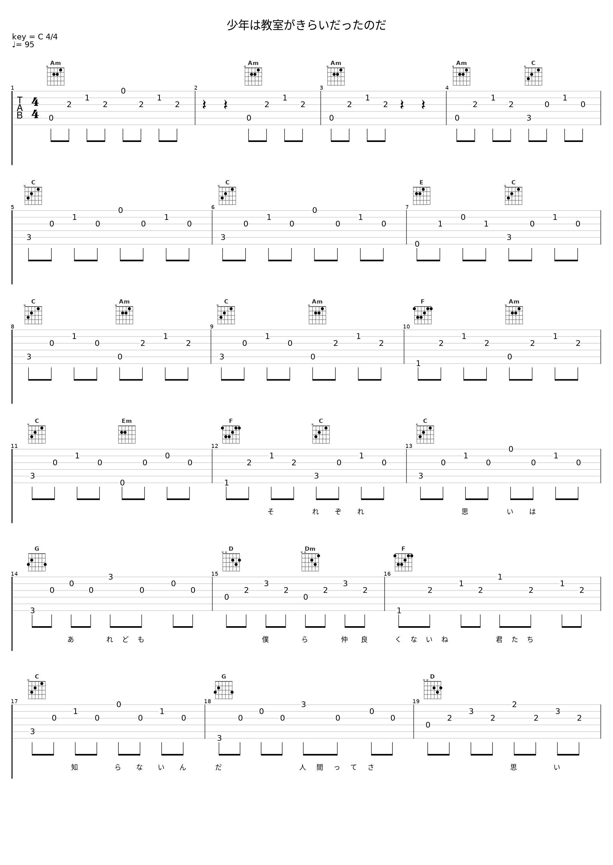 少年は教室がきらいだったのだ_IA,石風呂_1