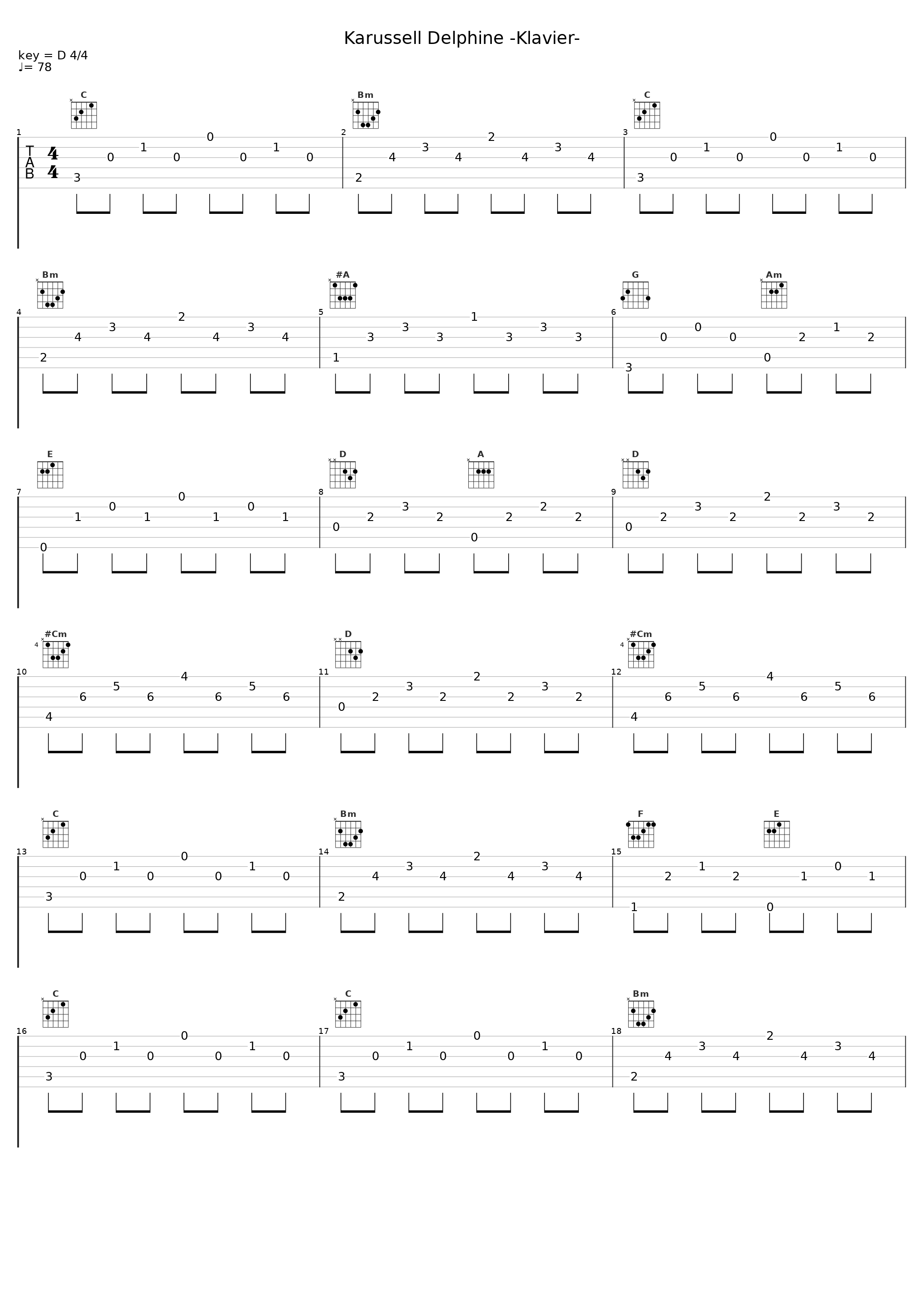 Karussell Delphine -Klavier-_阿保刚_1