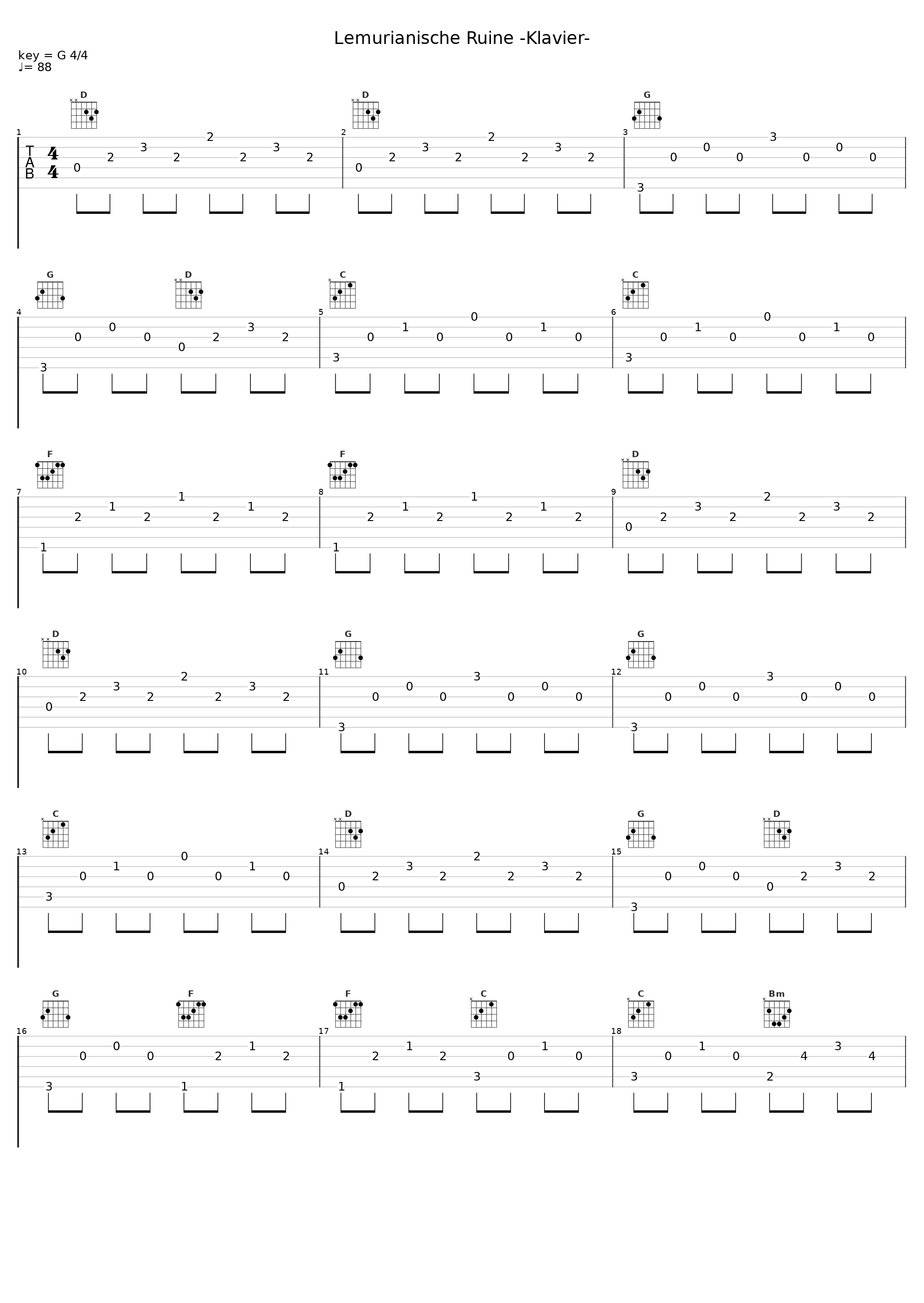 Lemurianische Ruine -Klavier-_阿保刚_1