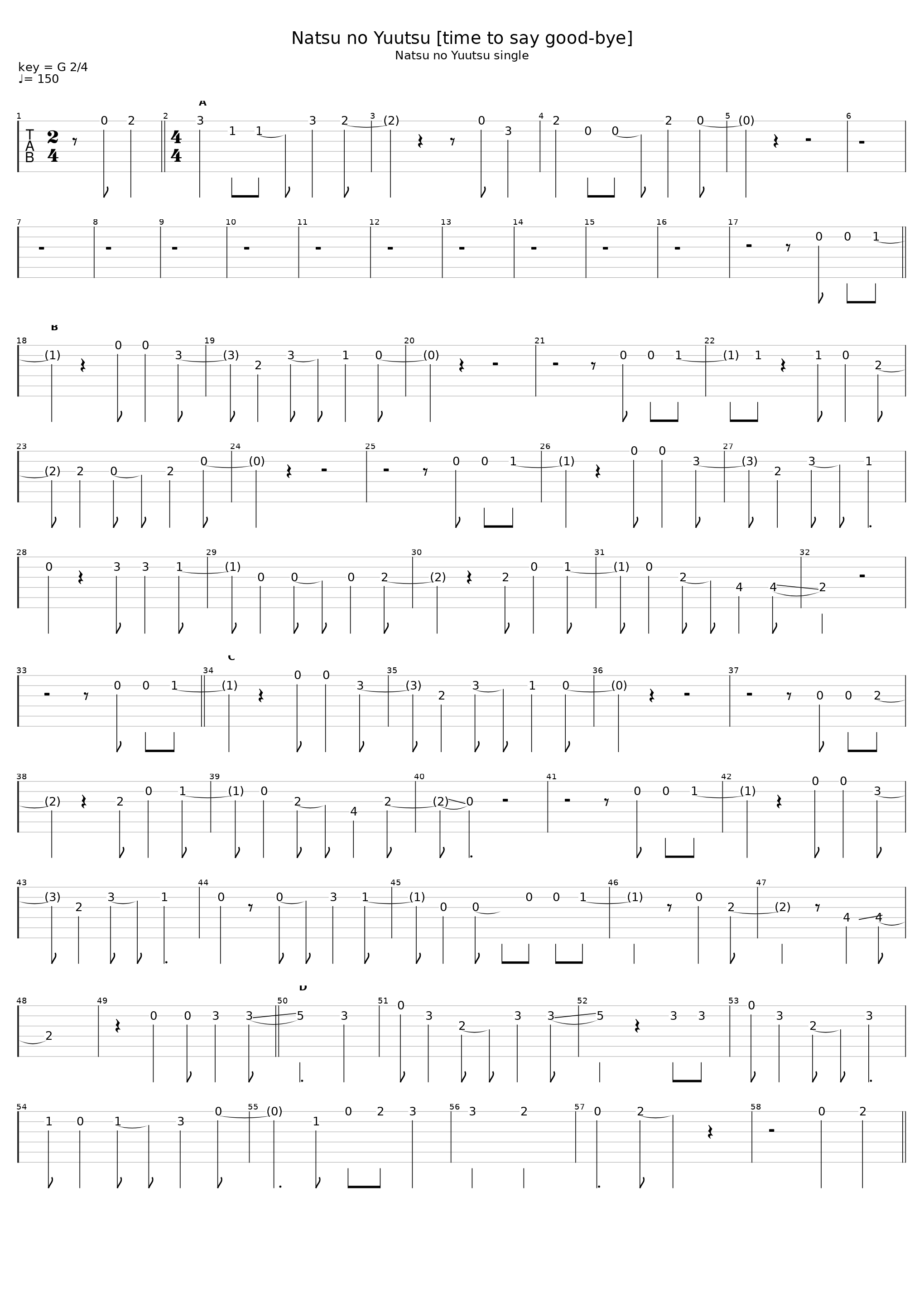 Natsu No Yuutsu Time To Say Goodbye_L'Arc~en~Ciel_1