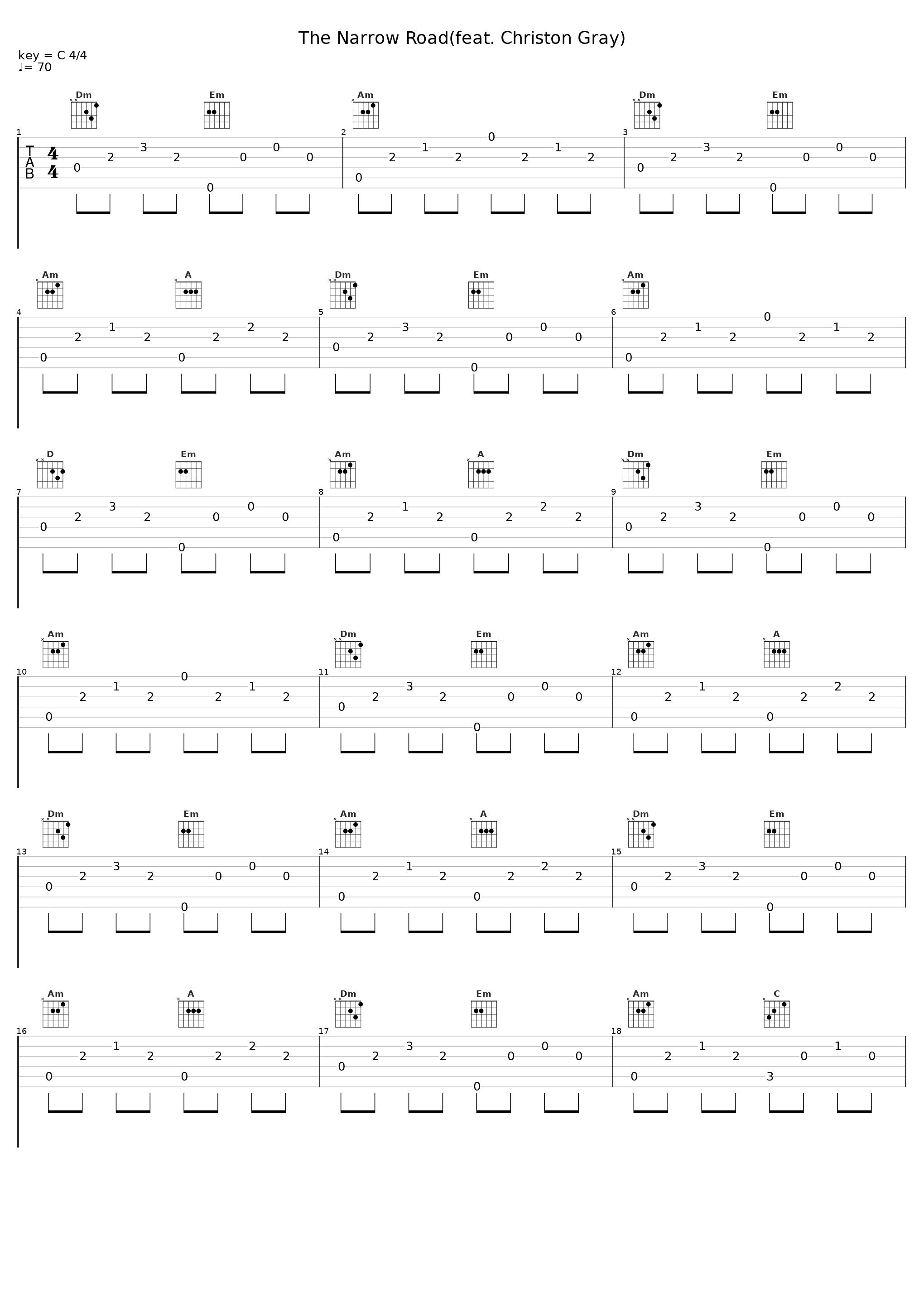The Narrow Road(feat. Christon Gray)_Dee-1,Christon Gray_1