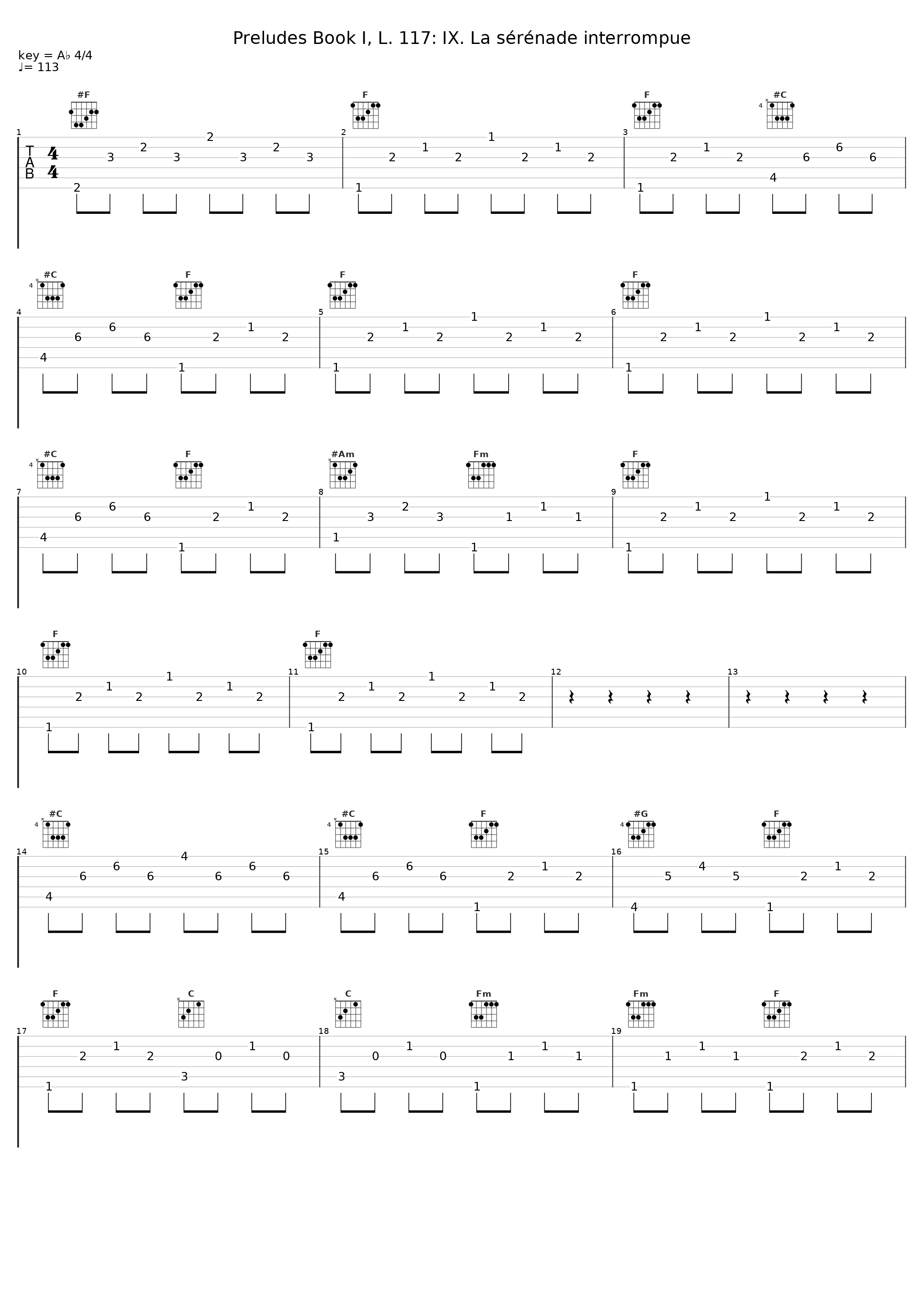 Preludes Book I, L. 117: IX. La sérénade interrompue_Walter Gieseking,Achille-Claude Debussy_1