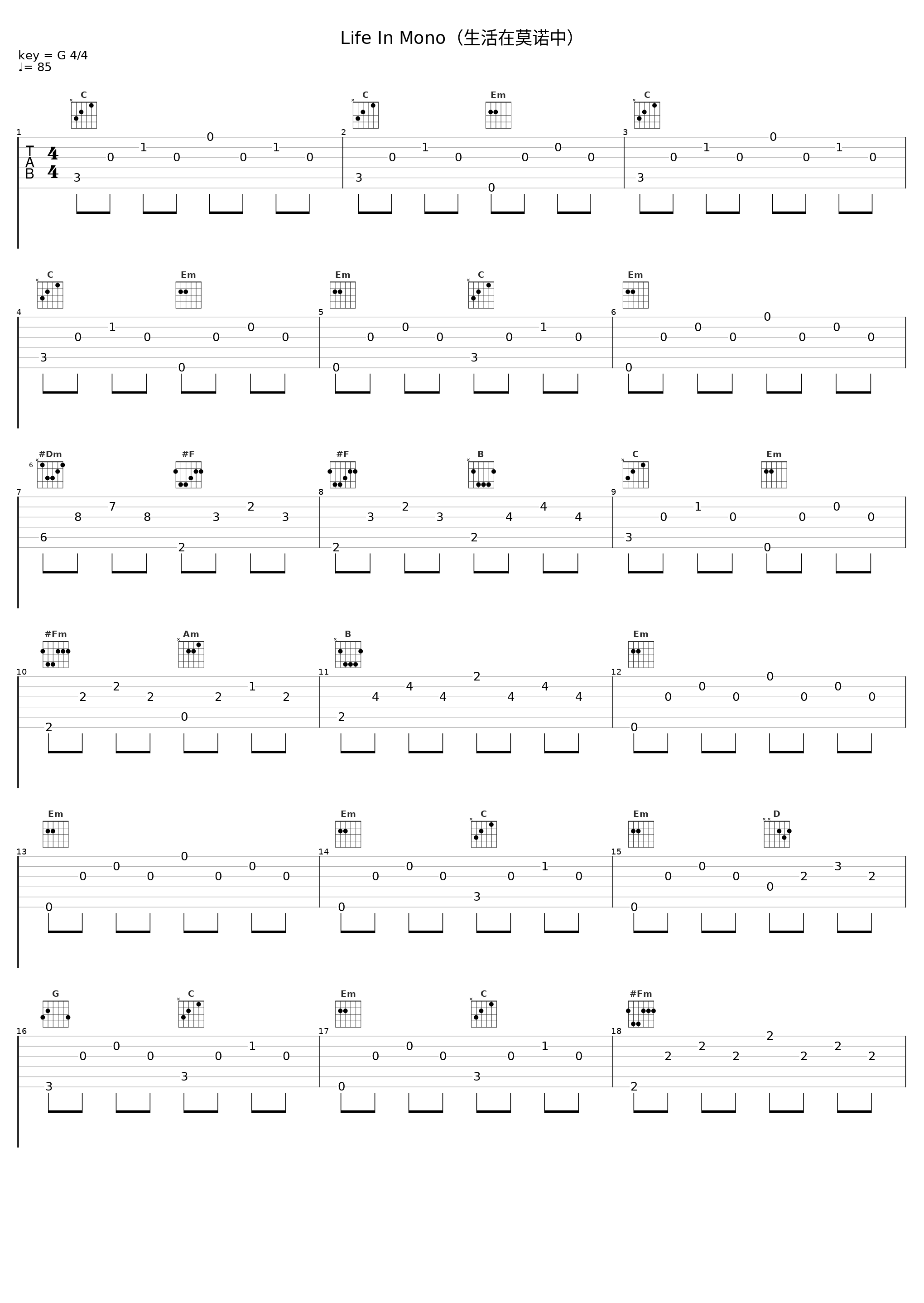 Life In Mono（生活在莫诺中）_贵族乐团_1