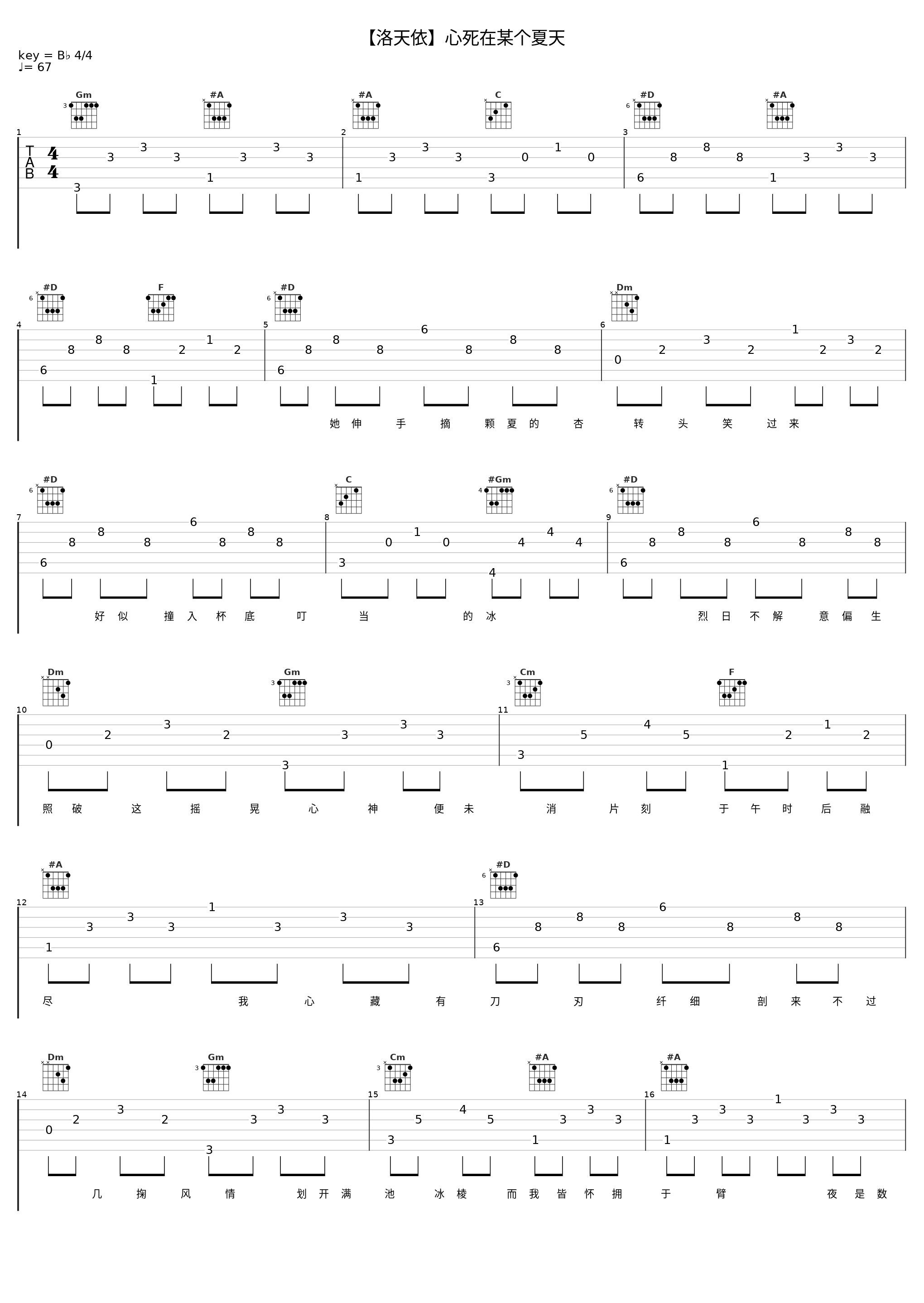 【洛天依】心死在某个夏天_踏云社,洛天依,坐标P_1