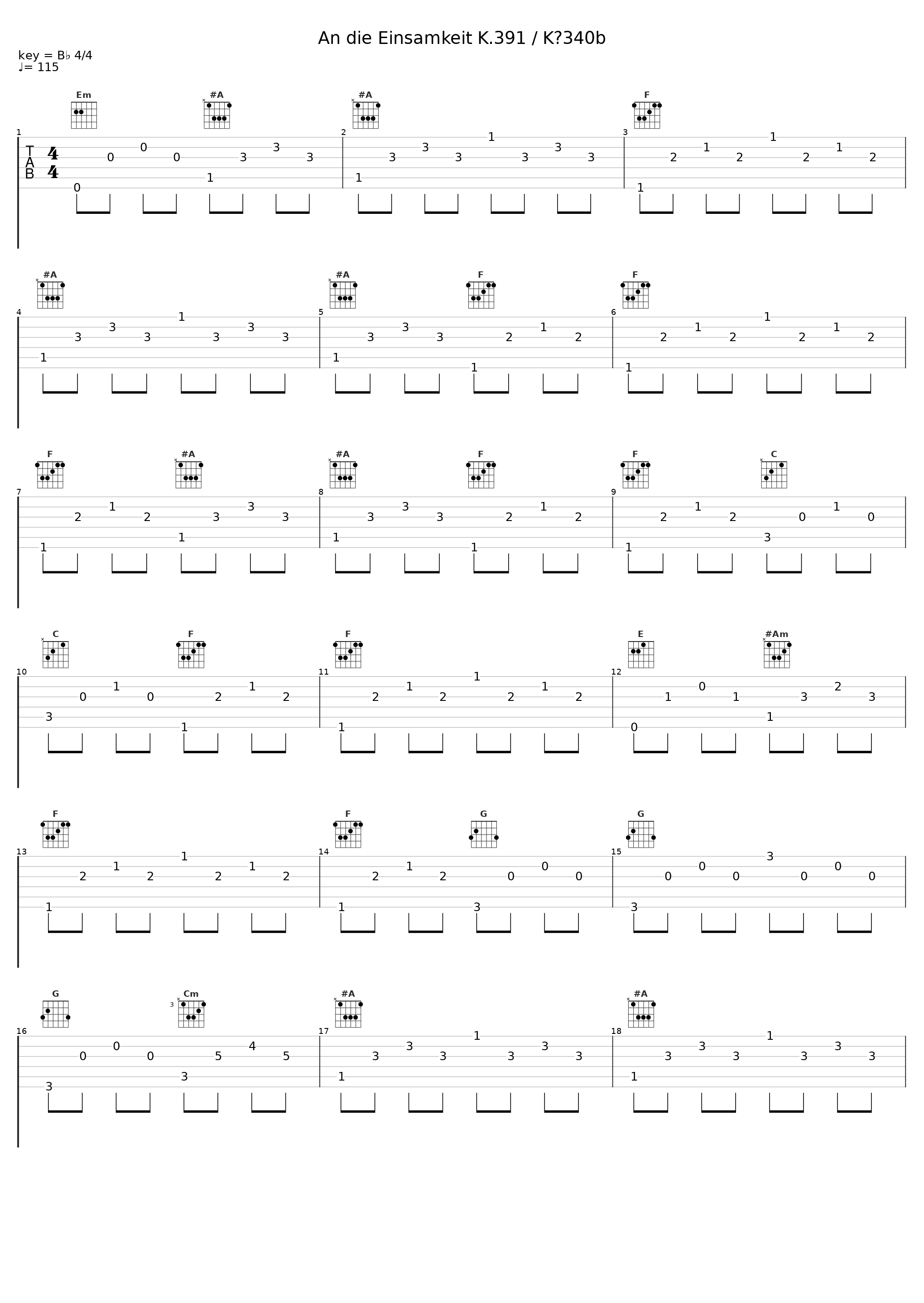 An die Einsamkeit K.391 / K⁶340b_Robin Tritschler,Malcolm Martineau_1