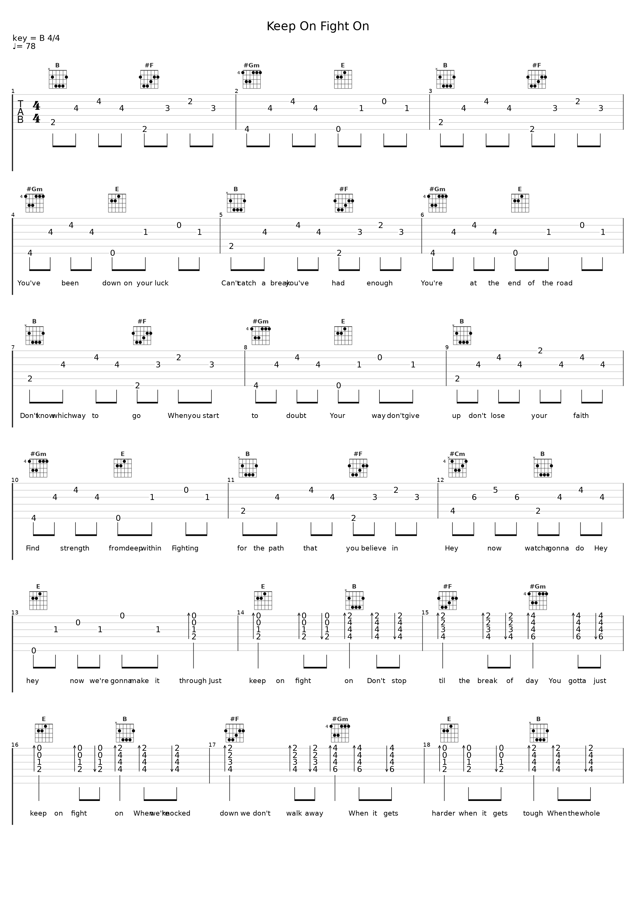 Keep On Fight On_冯允谦,MastaMic_1