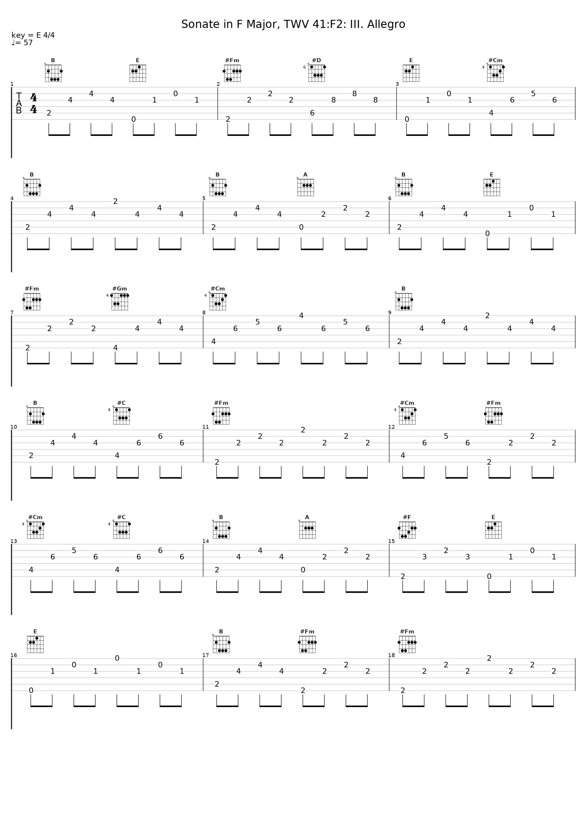 Sonate in F Major, TWV 41:F2: III. Allegro_La Pastorella,Georg Philipp Telemann_1