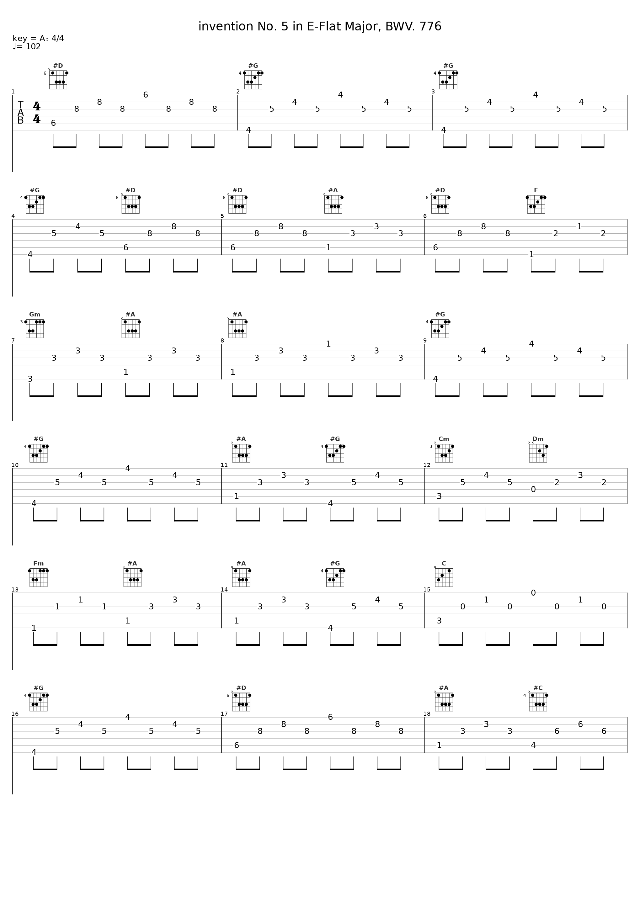 invention No. 5 in E-Flat Major, BWV. 776_Angela Hewitt_1