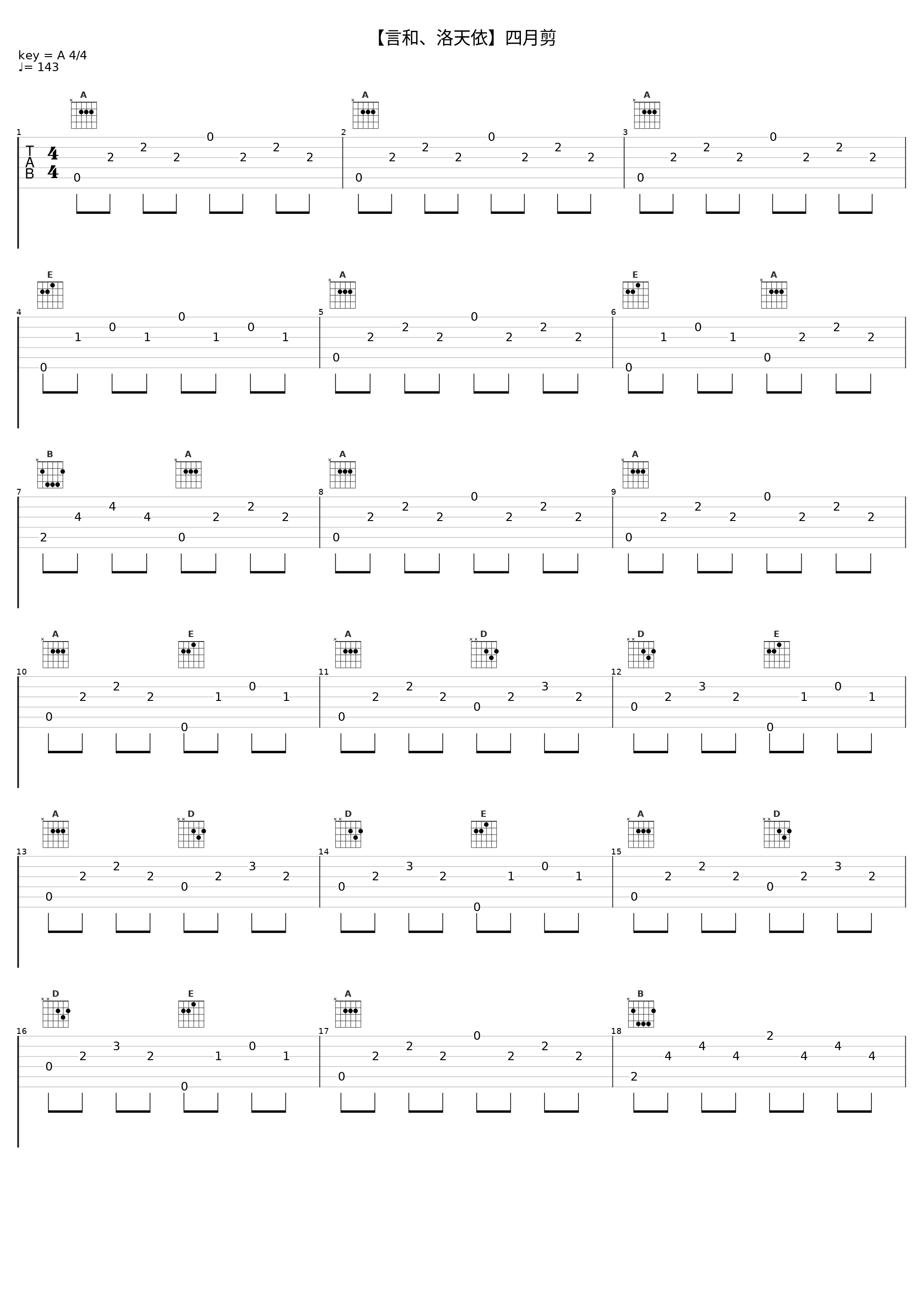 【言和、洛天依】四月剪_西门振,言和,洛天依_1