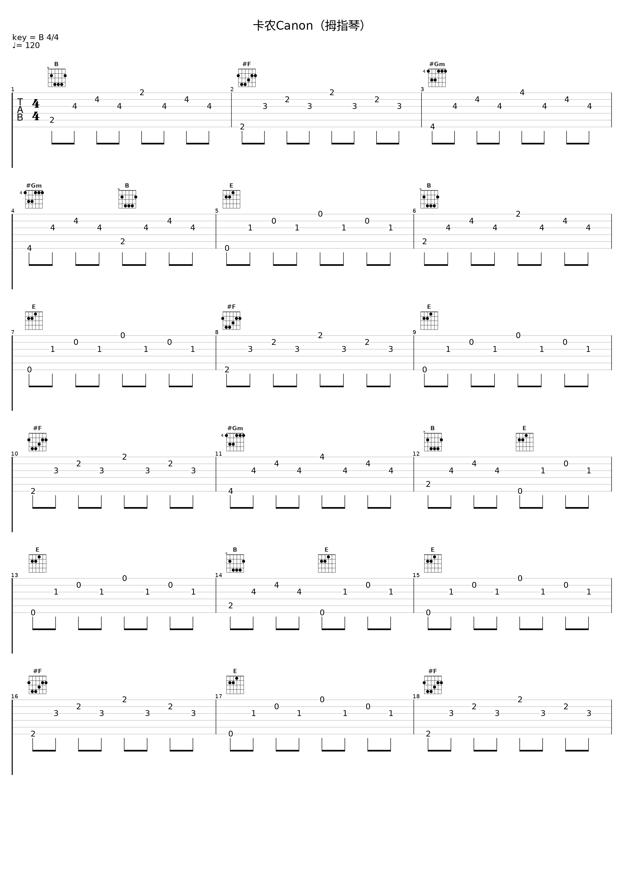 卡农Canon（拇指琴）_拇指琴羊阿宝_1