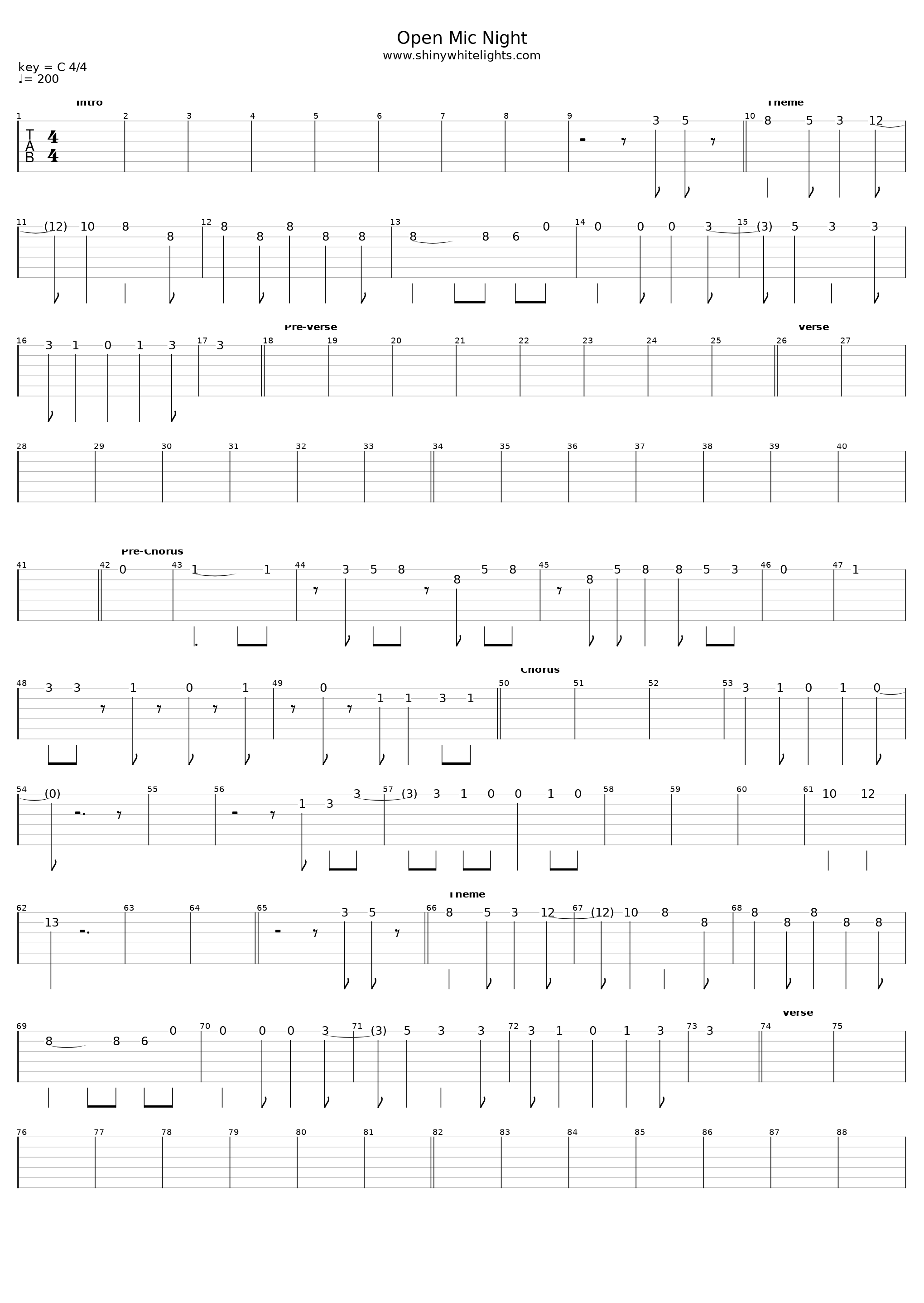 Open Mic Night_Shiny White Lights_1