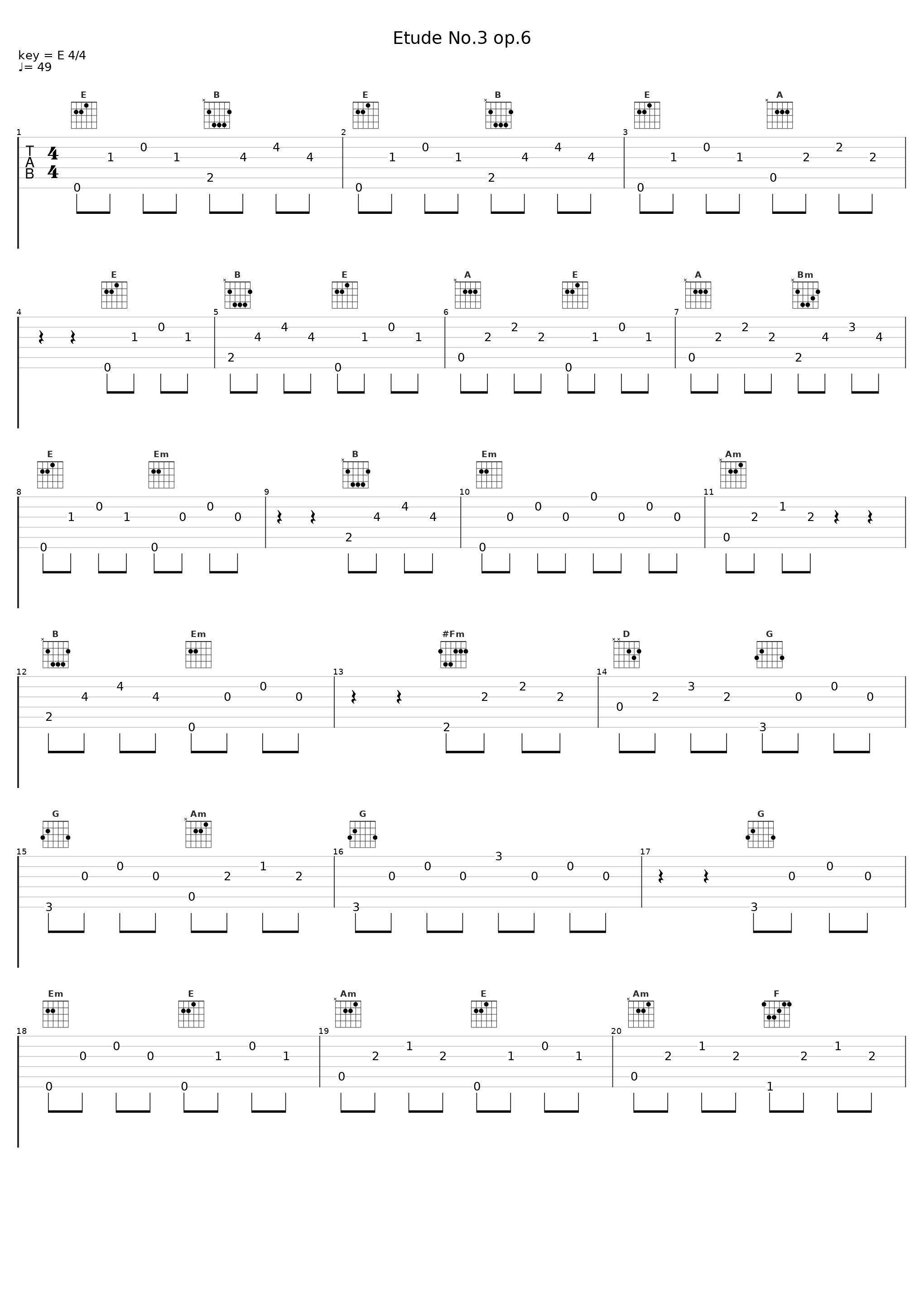 Etude No.3 op.6_Nguyen Van Phuc,Fernando Sor_1
