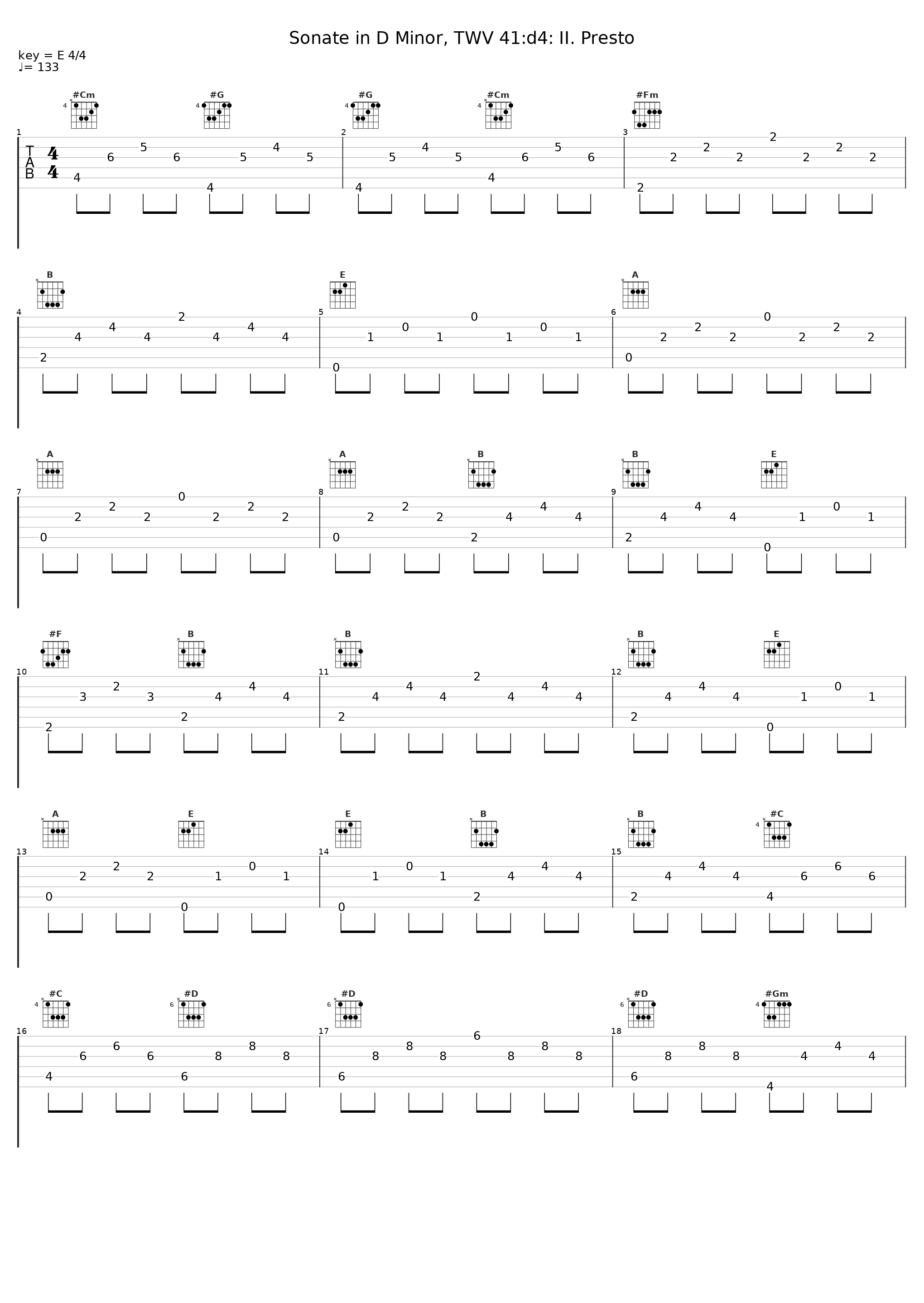 Sonate in D Minor, TWV 41:d4: II. Presto_La Pastorella,Georg Philipp Telemann_1