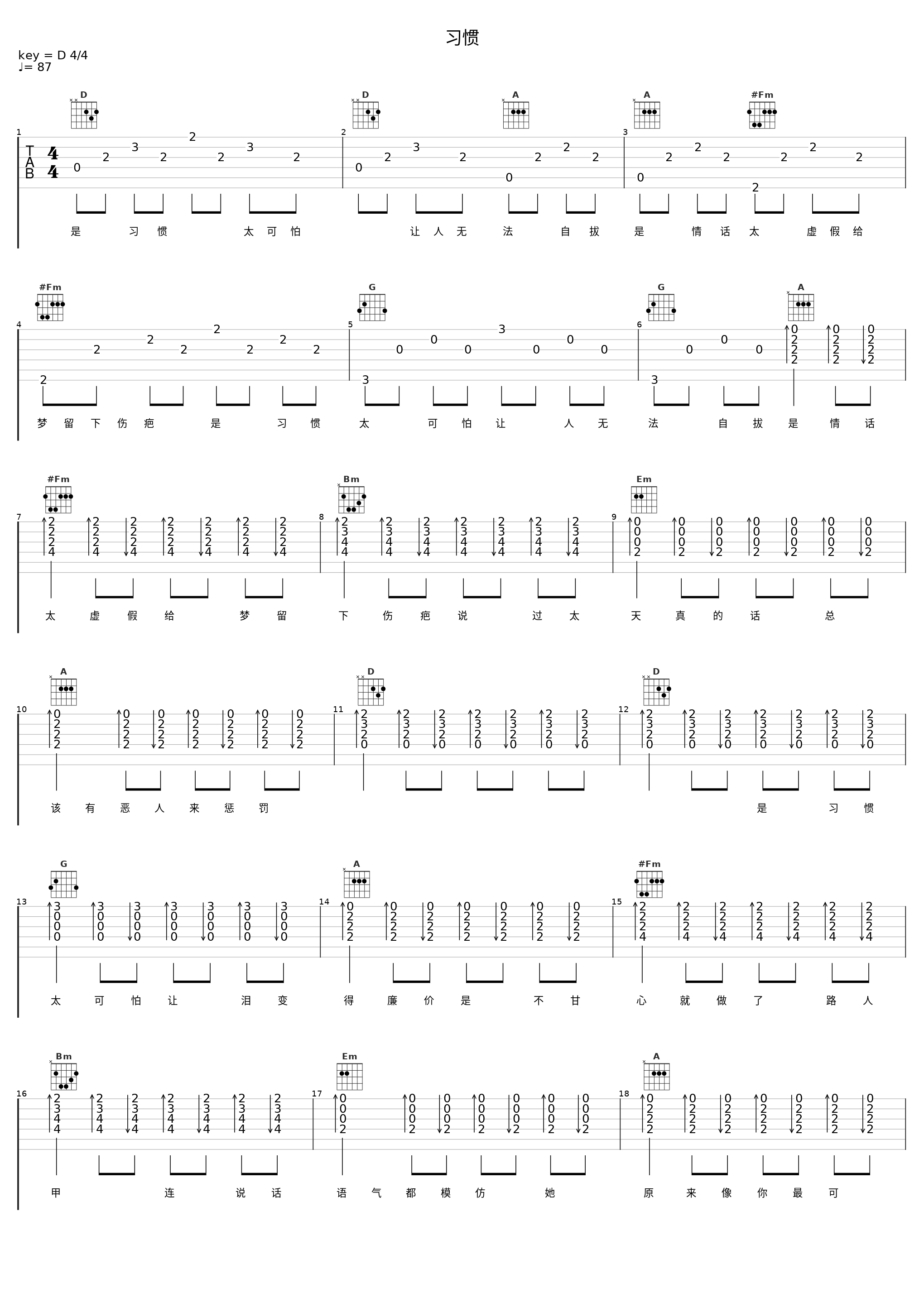 习惯_钟棋煜 (渡)_1