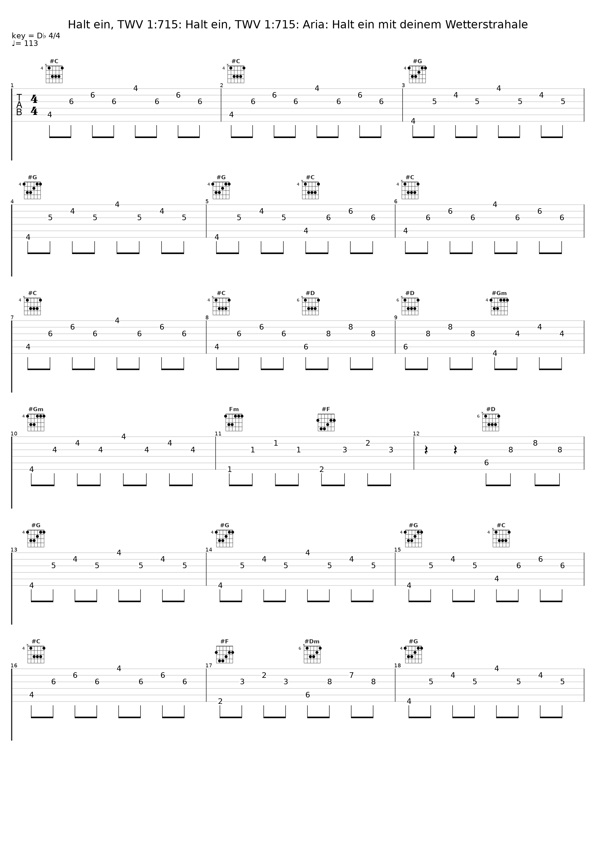 Halt ein, TWV 1:715: Halt ein, TWV 1:715: Aria: Halt ein mit deinem Wetterstrahale_Gotthold Schwarz,Georg Philipp Telemann_1